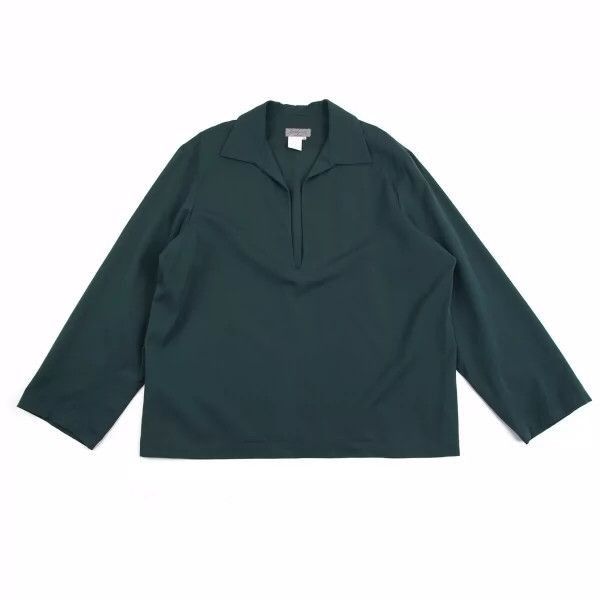 Yohji Yamamoto yohji yamamoto 1980s silhouette V-neck wool shirt-2505 Size US M / EU 48-50 / 2 - 1 Thumbnail