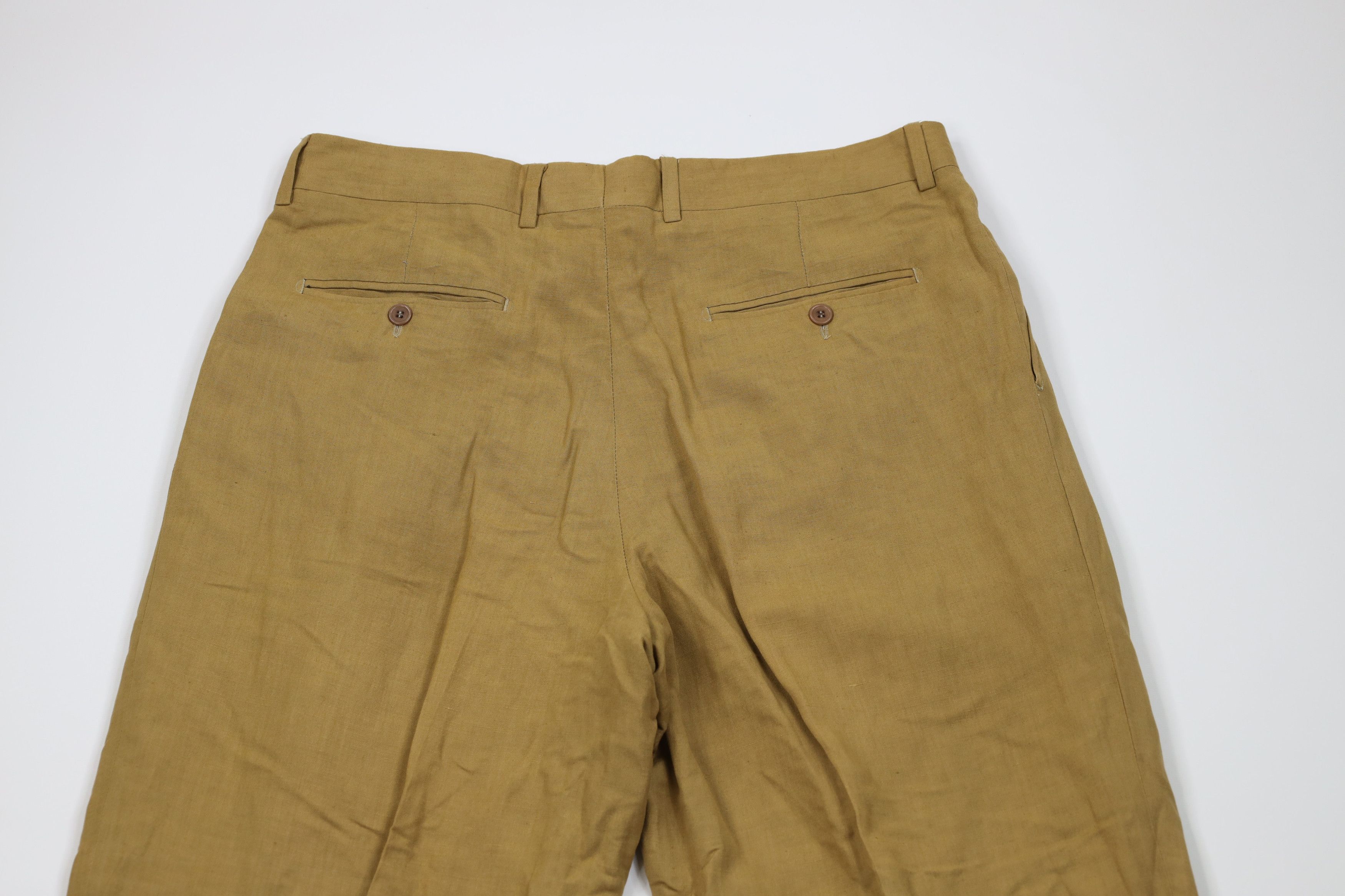 Vintage Vintage 90s Streetwear Cuffed Wide Leg Chino Pants Brown Size US 34 / EU 50 - 9 Thumbnail