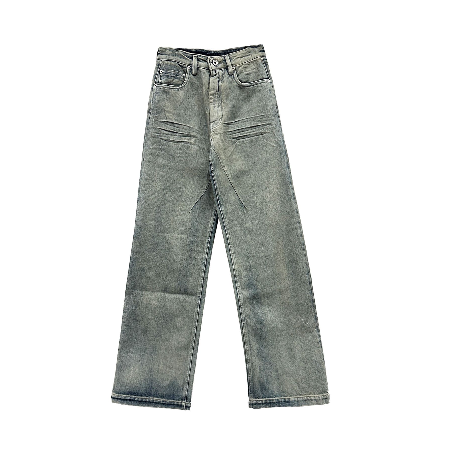 image of Rick Owens Drkshdw Sky Geth Overdyed Stretch Denim Jeans, Women's (Size 27)