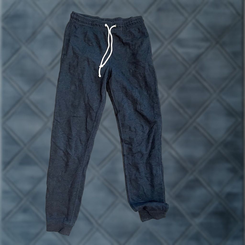 H&M H&M Sweatpants Unisex Adults Drawstring Navy Blue Size S Size 28" / US 6 / IT 42 - 1 Thumbnail