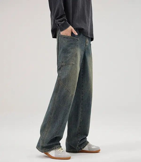 Japanese Brand Madoka x Yoko Men's retro multi-pocket cleanfit cargo jeans Size US 32 / EU 48 - 3 Thumbnail