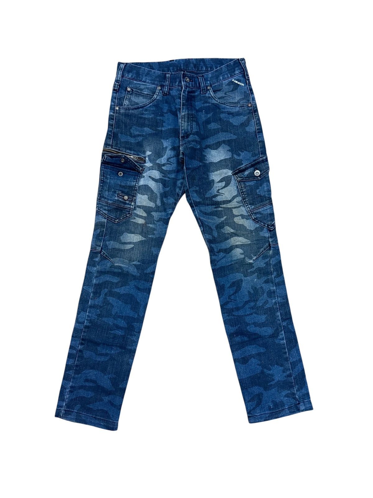 Japanese Brand Vintage Z-DRAGON Denim Cargo Pants 8 Pockets / Streetwear Size US 29 - 1 Thumbnail