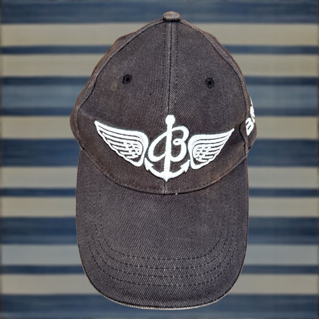 Breitling Breitling Hat Cap Since 1884 Watch Wings Anchor Adjustable Baseball Cap Mens Gray/Black Twill 100% Cotton Strapback Size ONE SIZE - 1 Thumbnail
