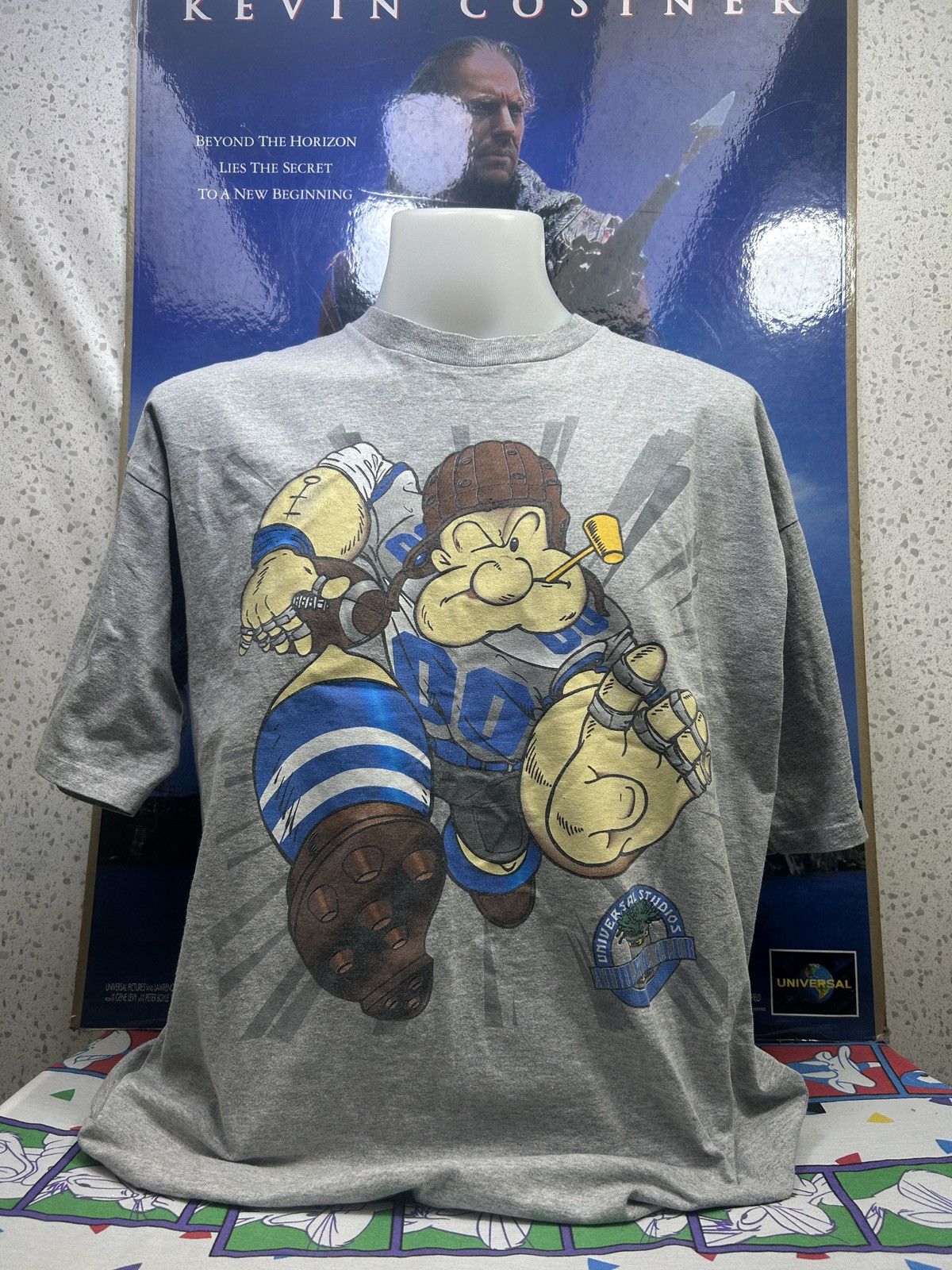 Vintage Vintage Popeye 90s T-Shirt Size XL Size US XL / EU 56 / 4 - 1 Thumbnail