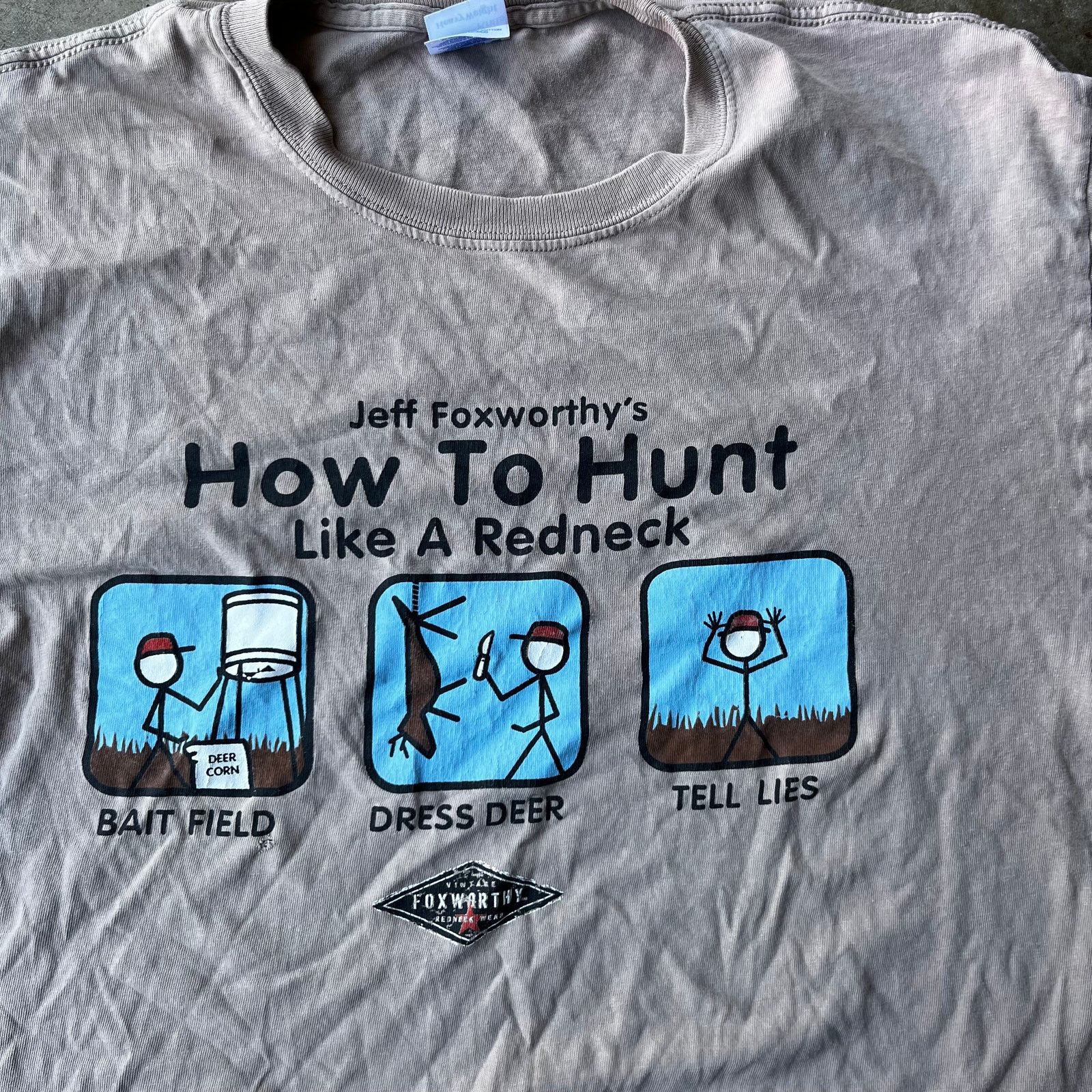 Vintage VINTAGE JEFF FOXWORTHY HOW TO HUNT LIKE A REDNECK SHIRT XL Size US XL / EU 56 / 4 - 1 Thumbnail