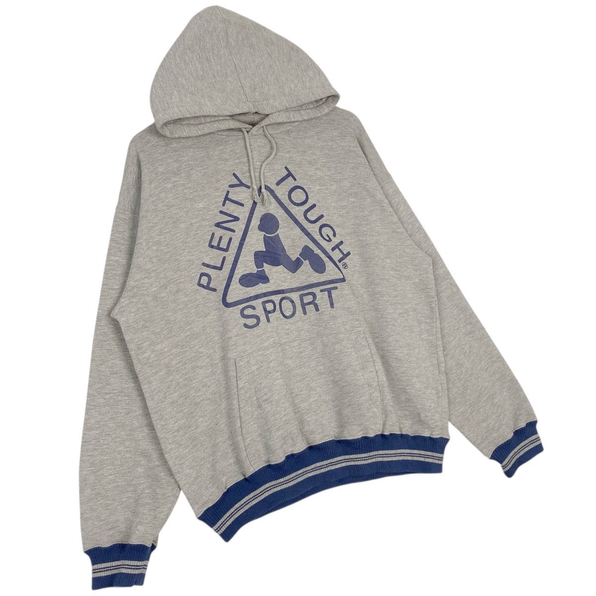 Other Vintage Plenty Tough Sport Hoodie Sweater Grey Big Logo Size US L / EU 52-54 / 3 - 3 Thumbnail