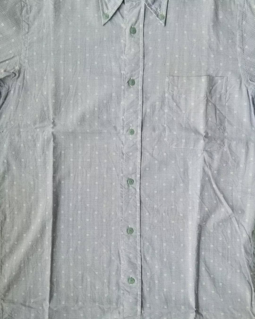 Japanese Brand × Other Male & Co Blue Polkadot Striped Shirt Size US M / EU 48-50 / 2 - 3 Thumbnail