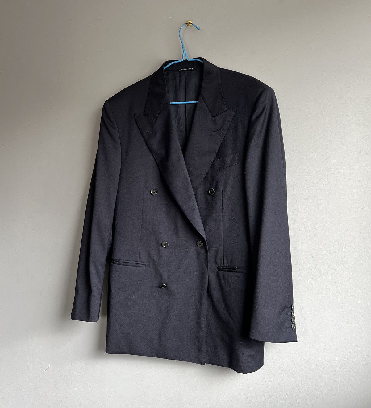 Canali Canali Wool Double Blazer Navy Blue Jacket Size 46R - 5 Thumbnail