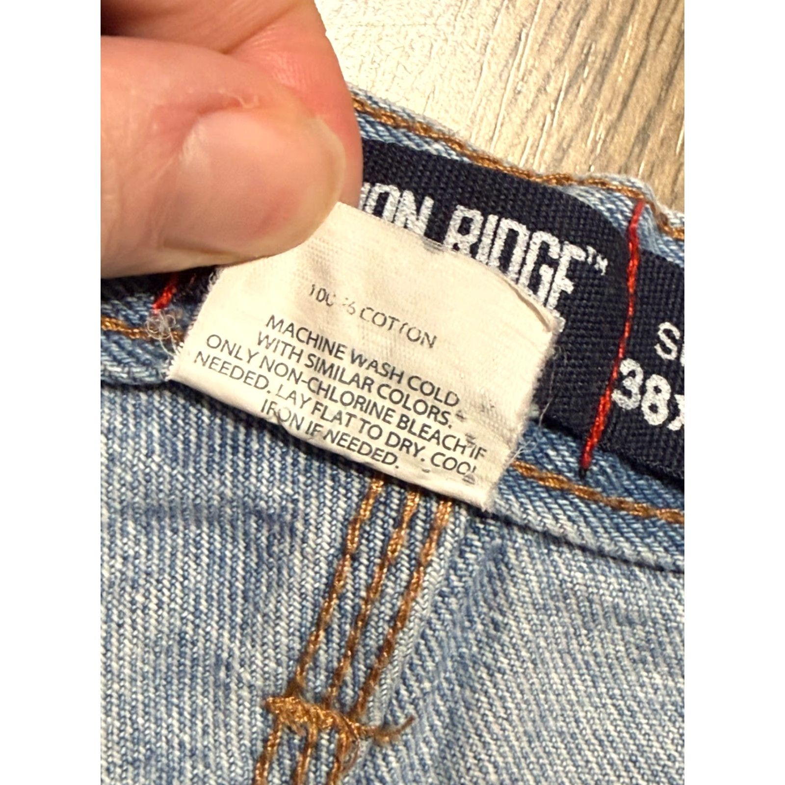 Commission Mission Jeans, Denim, Straight Leg, 5-Pocket, Men's Size 38/30, Blue, 30 Inseam, Regular Rise Size US 38 / EU 54 - 7 Thumbnail