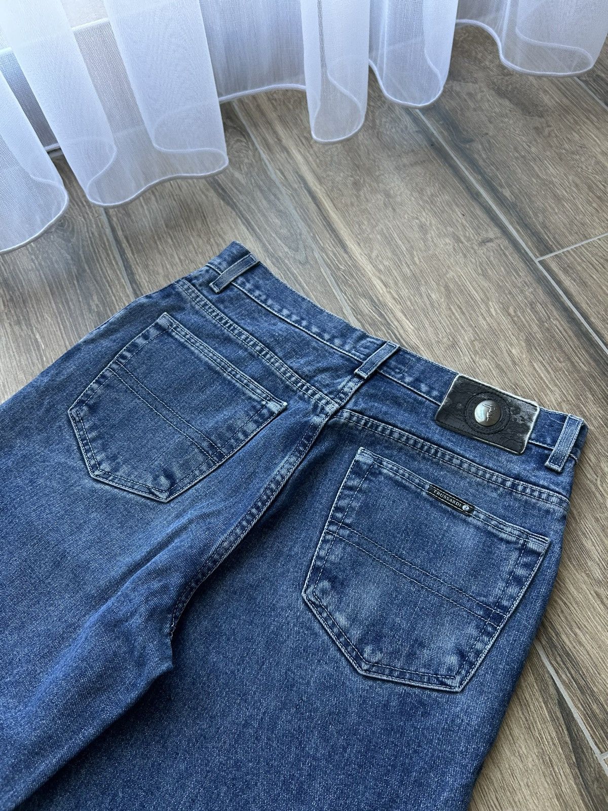 Trussardi × Vintage Vintage Trussardi baggy jeans mens y2k made in italy Size US 32 / EU 48 - 4 Thumbnail