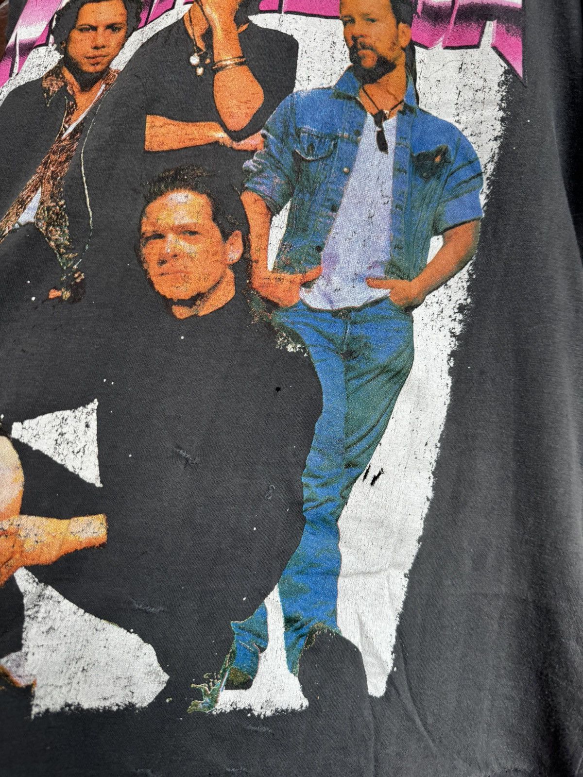 Band Tees Metallica Heavy Metal Band 90s Vintage T-Shirt Faded L Black Size US L / EU 52-54 / 3 - 8 Thumbnail