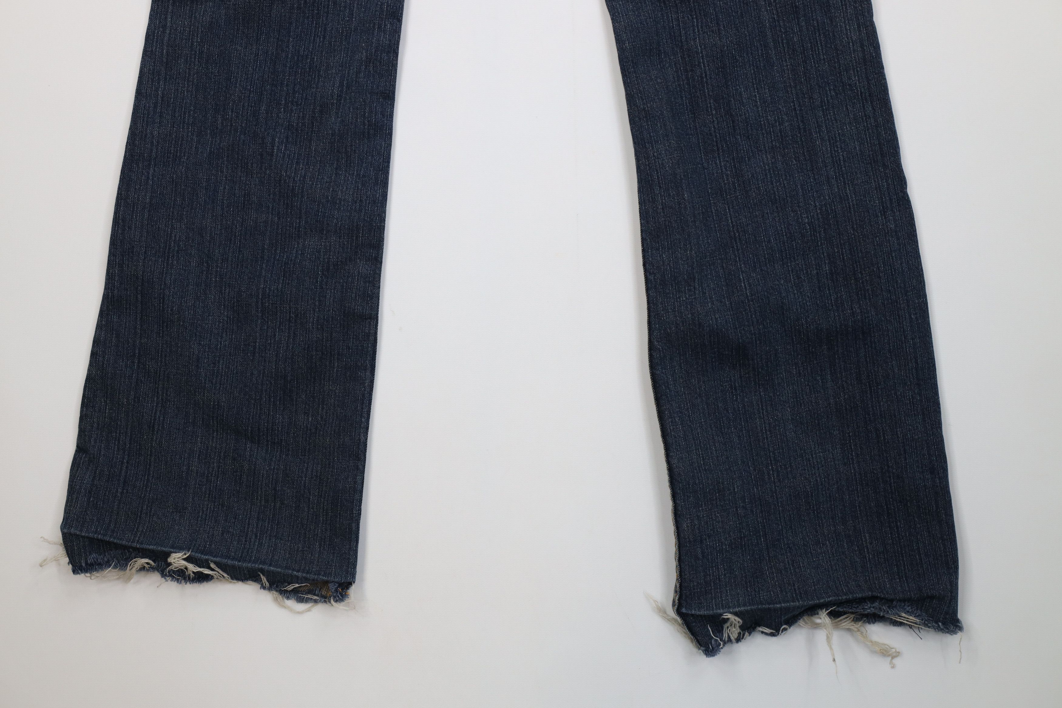 Bebe Vintage 90s Y2K Bebe Rhinestone Wide Leg Denim Jeans USA Size 29" - 11 Thumbnail