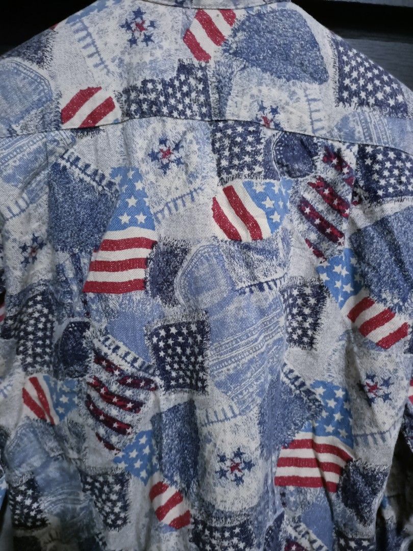 In The Attic × Japanese Brand Usa flag AOP in the attic button shirt Size US M / EU 48-50 / 2 - 5 Thumbnail