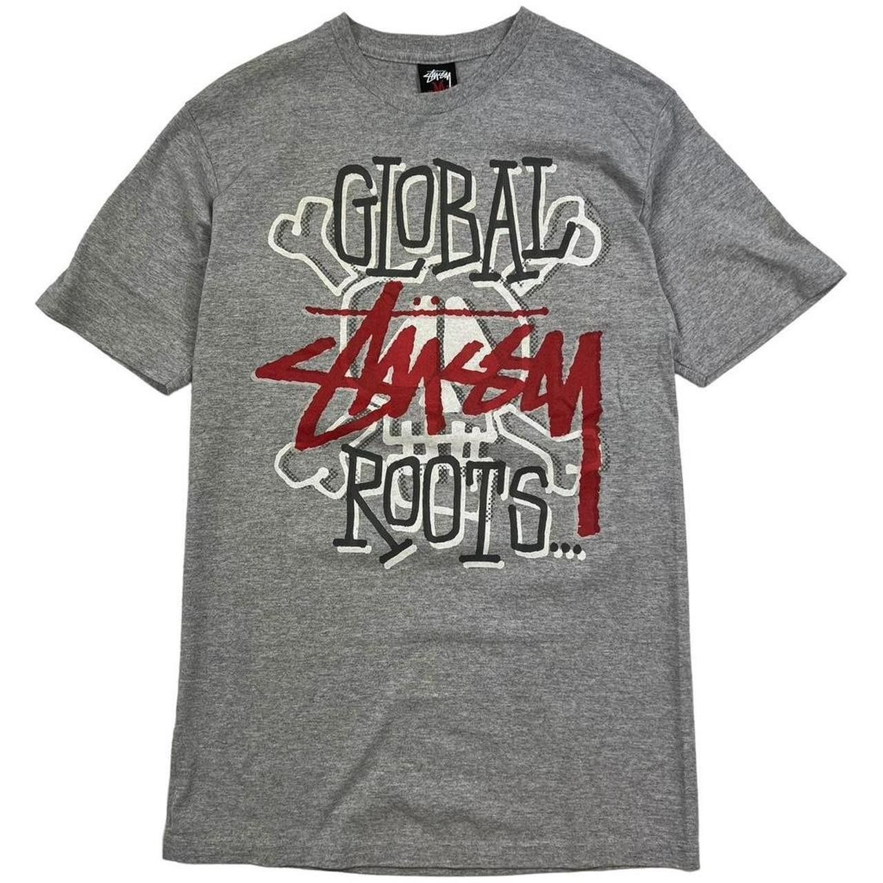 Stussy Vintage 2000s Stussy Global Roots Skull T-Shirt - Medium Size US M / EU 48-50 / 2 - 1 Thumbnail