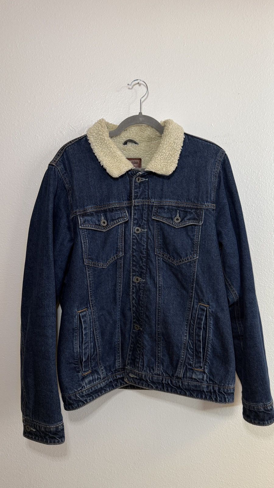 Abercrombie & Fitch Abercrombie Denim Jacket with Fur Size US L / EU 52-54 / 3 - 1 Thumbnail