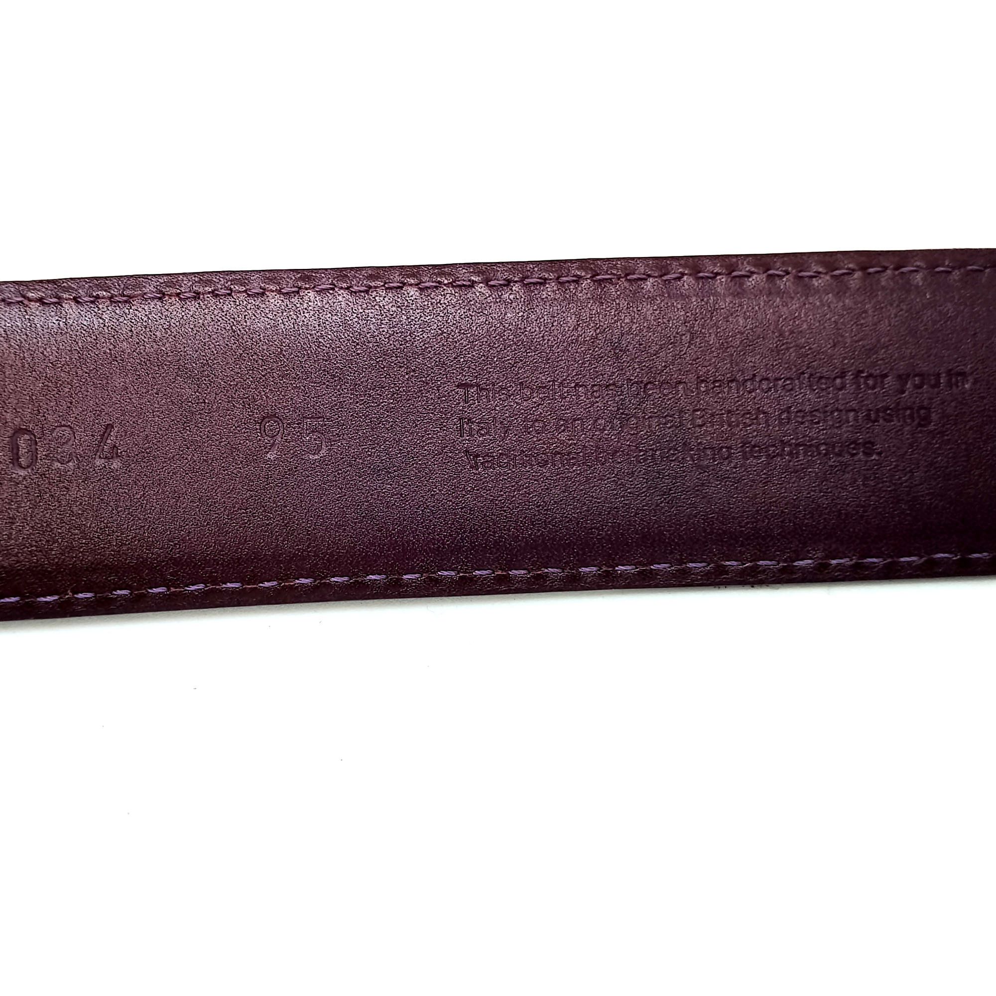 Other Elliot Rhodes Black Leather Belt Handcrafted Italy Size 36 - 13 Thumbnail