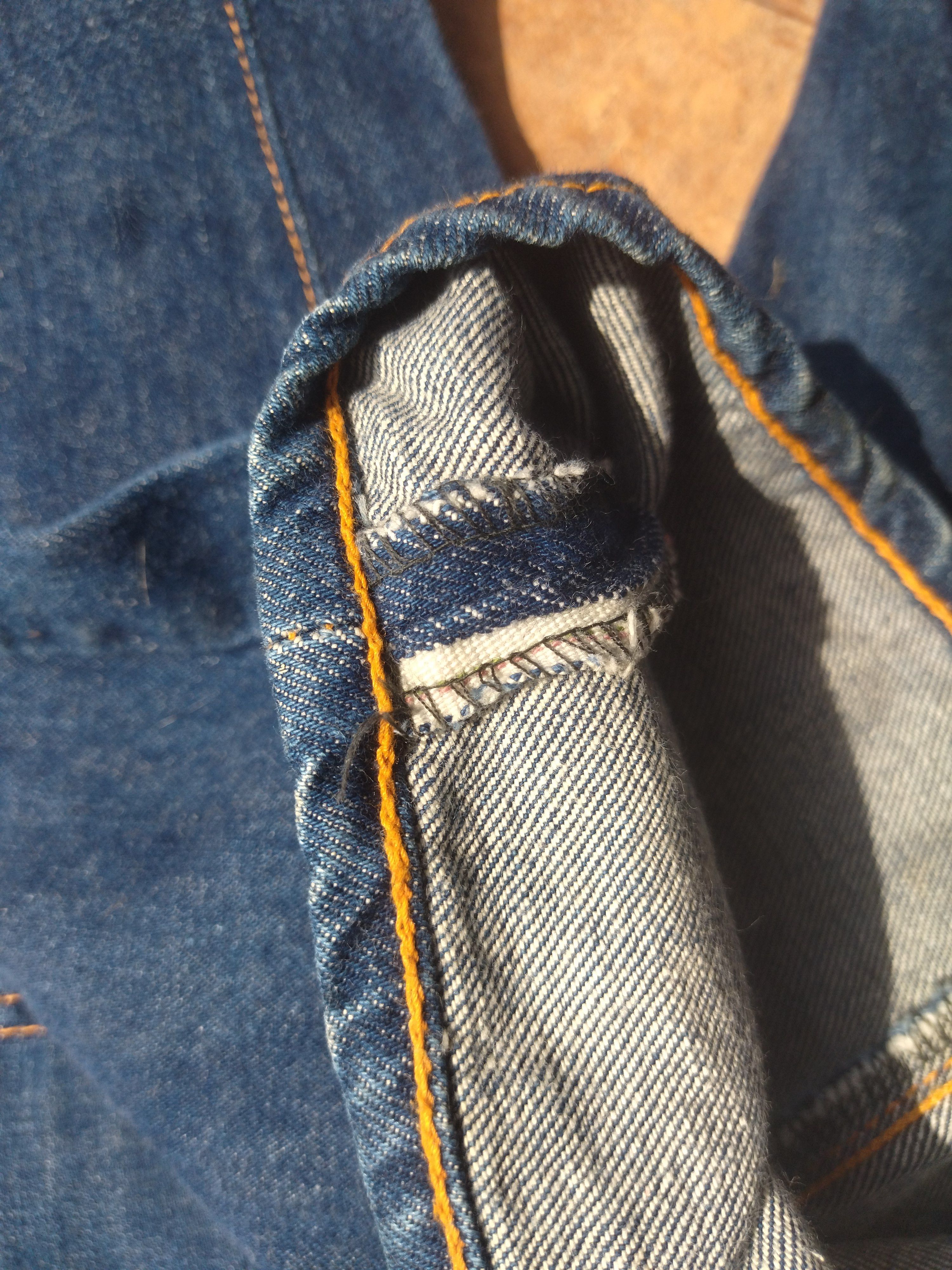 Vintage Vintage 70s Bootcut Jeans Blue Way Half Selvedge Size 28" / US 6 / IT 42 - 17 Thumbnail