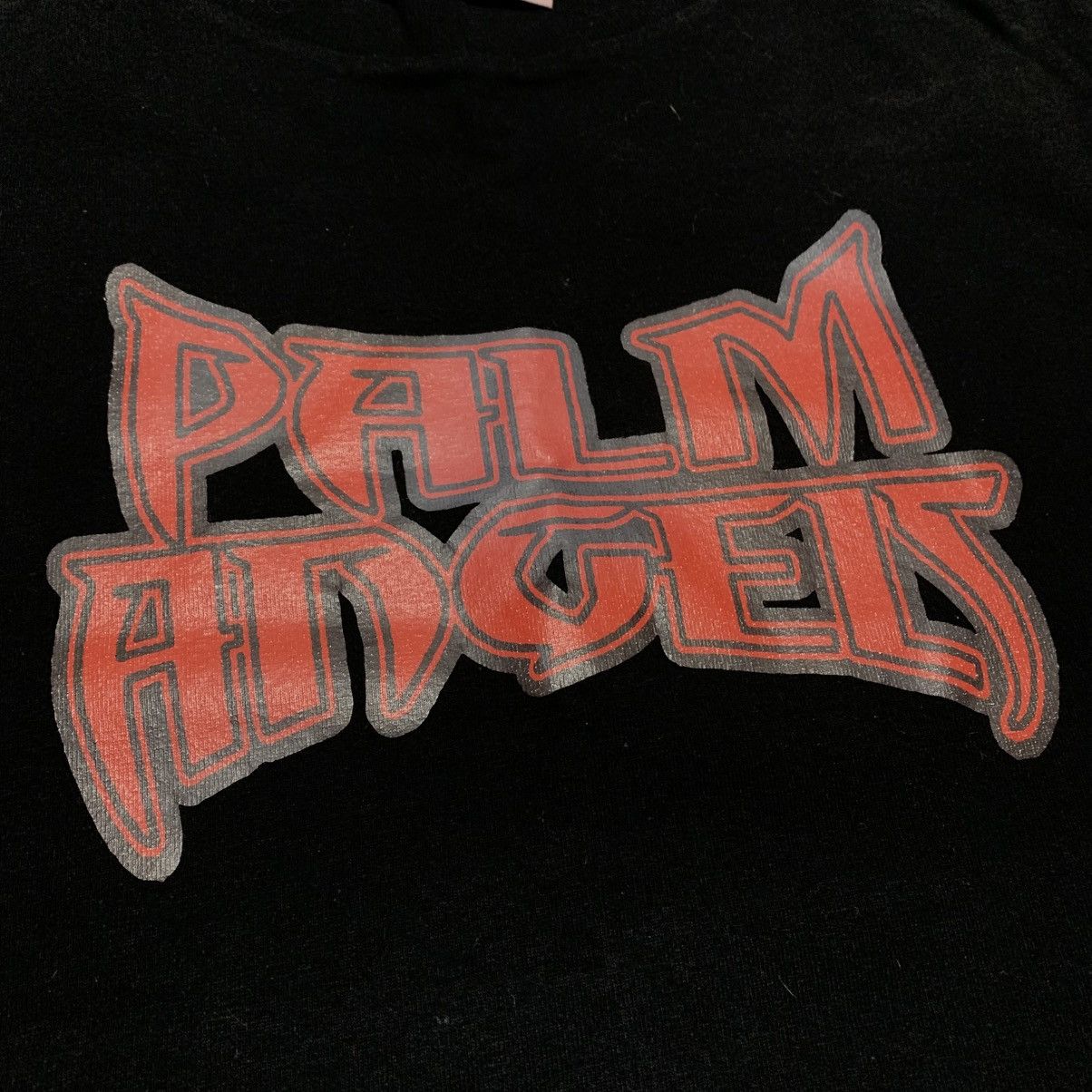 Palm Angels Palm Angels XS Gothic Logo Black Tee Size US XS / EU 42 / 0 - 4 Thumbnail