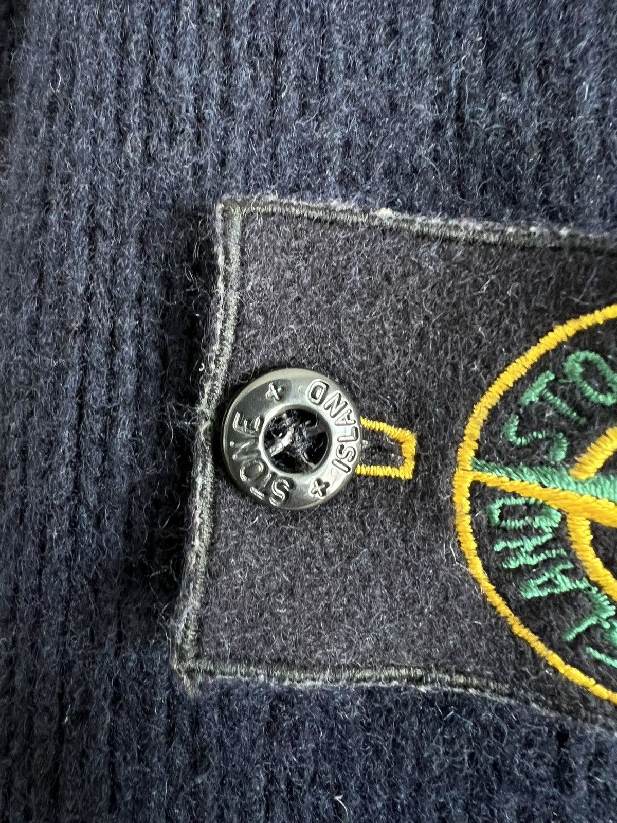 Stone Island A/W 2002 Stone Island Ribbed Collar Jumper Size XL Size US XL / EU 56 / 4 - 5 Thumbnail