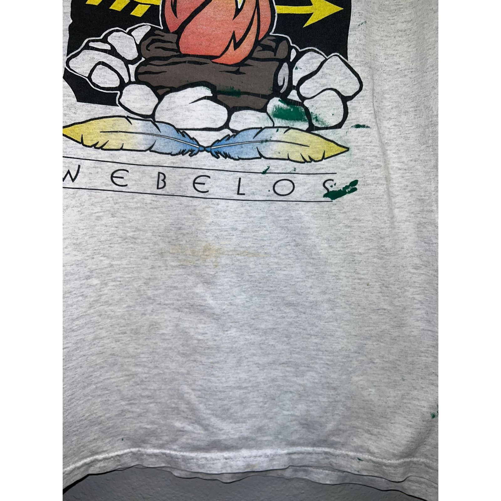 Vintage Vintage Boy Scouts Shirt Webelos Fire Graphic Nature 90s XL Size US XL / EU 56 / 4 - 6 Thumbnail