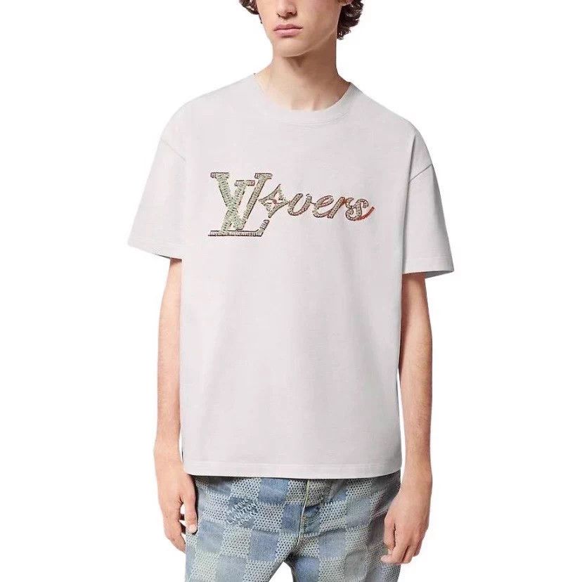 Louis Vuitton LV x Pharrell Sequin Beaded Monogram T-Shirt White 5L Size US XXL / EU 58 / 5 - 6 Thumbnail
