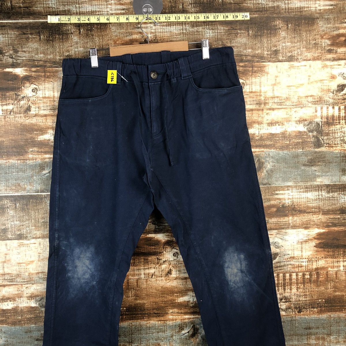 Japanese Brand DL Dope Drakkar Dark Blue Cargo Multipocket Pants #C736 Size US 32 / EU 48 - 2 Thumbnail