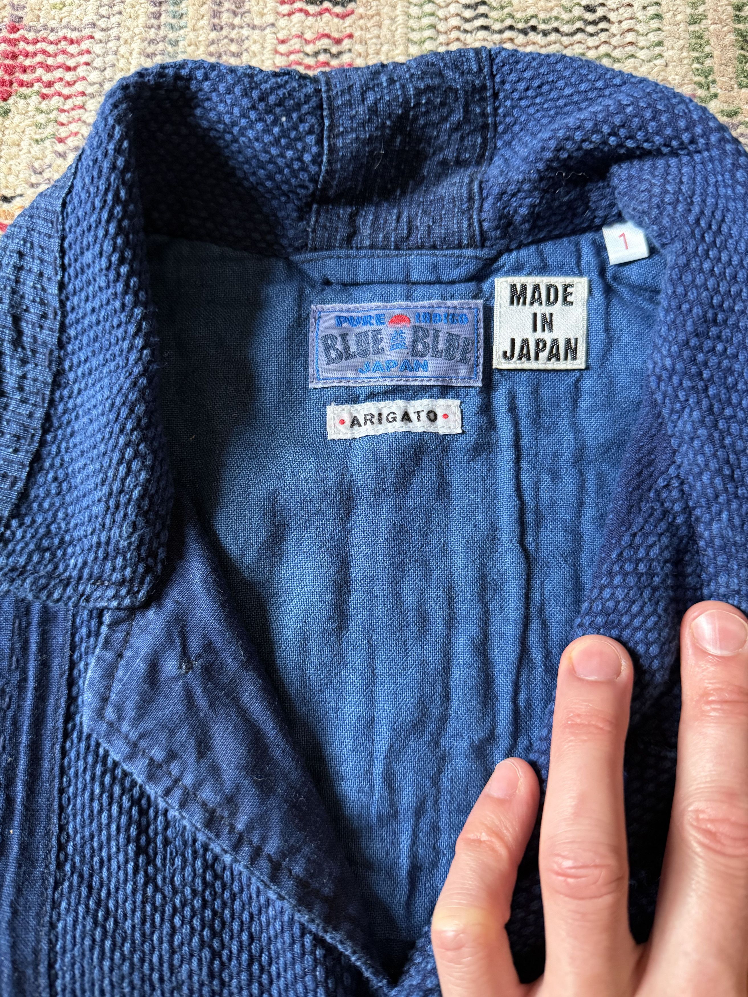 Blue Blue Japan Indigo dyed patchwork chore jacket - size 1 Size US S / EU 44-46 / 1 - 2 Thumbnail