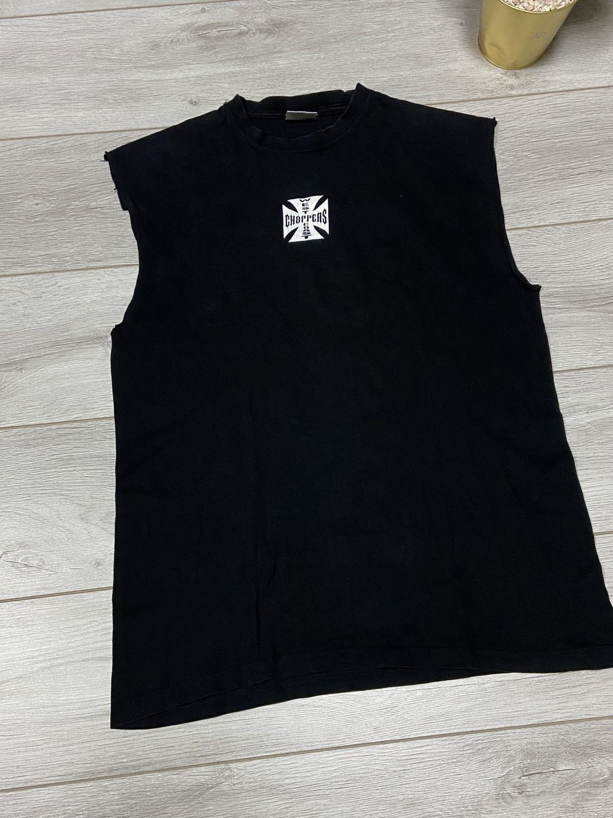 West Coast Choppers Choppers big logo cross tank top shirt Size US XL / EU 56 / 4 - 3 Thumbnail