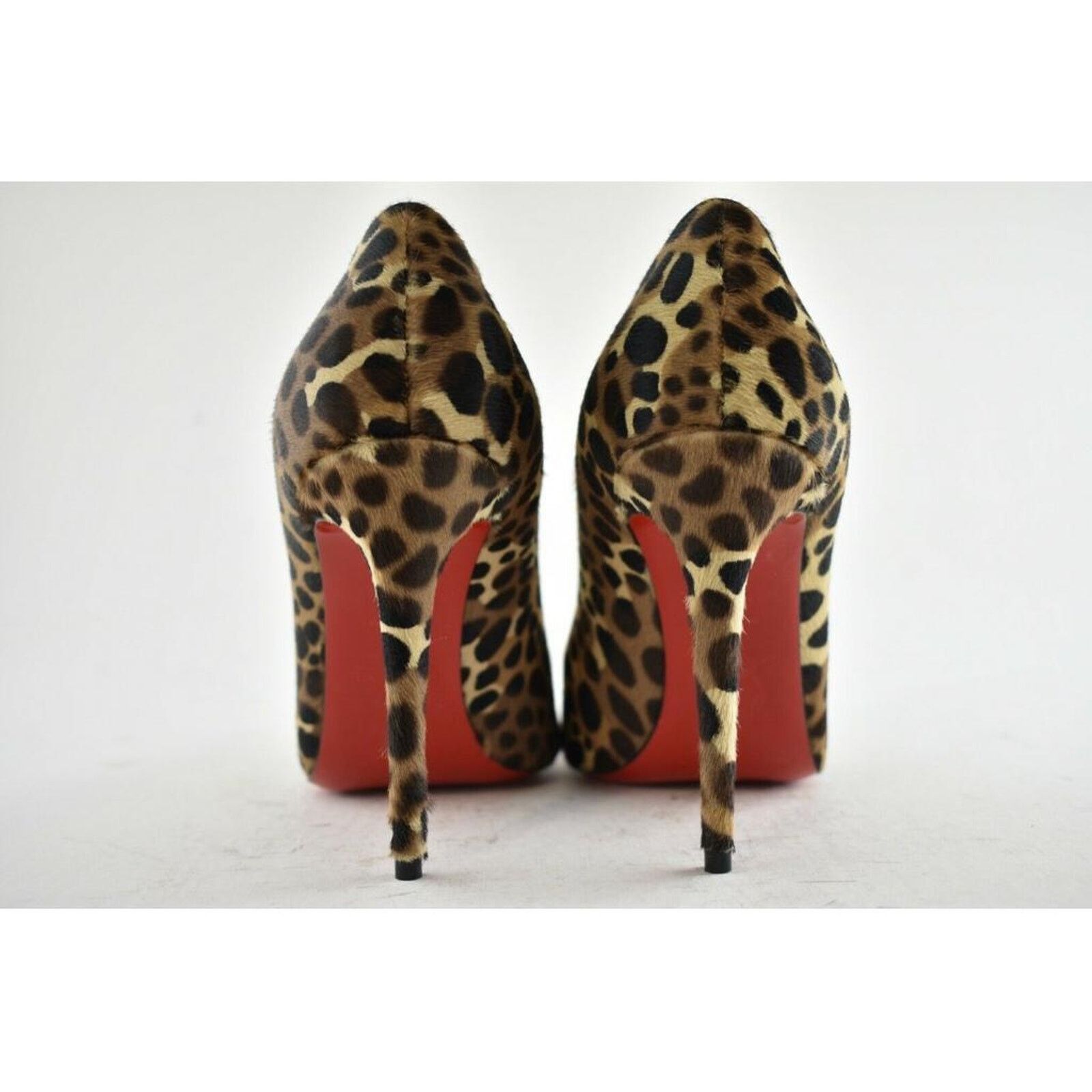 Christian Louboutin Kate 100 Pony Madagascar Leopard Black Brown Heel Pump 37.5 Size US 7.5 / IT 37.5 - 11 Thumbnail