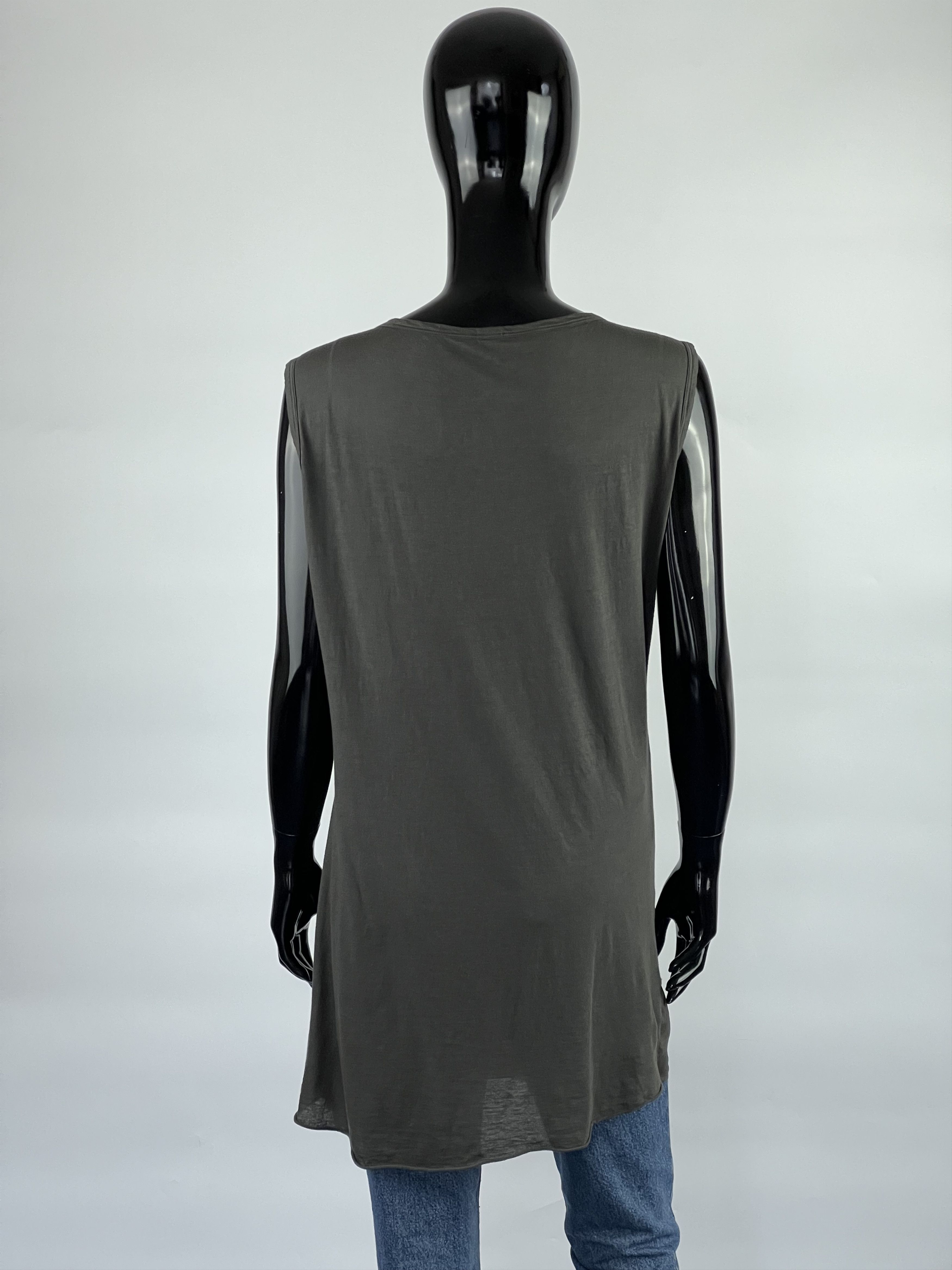 Ilaria Nistri Roque Ilaria Nistri Khaki Sleeveless Dress Size L Size L / US 10 / IT 46 - 3 Thumbnail