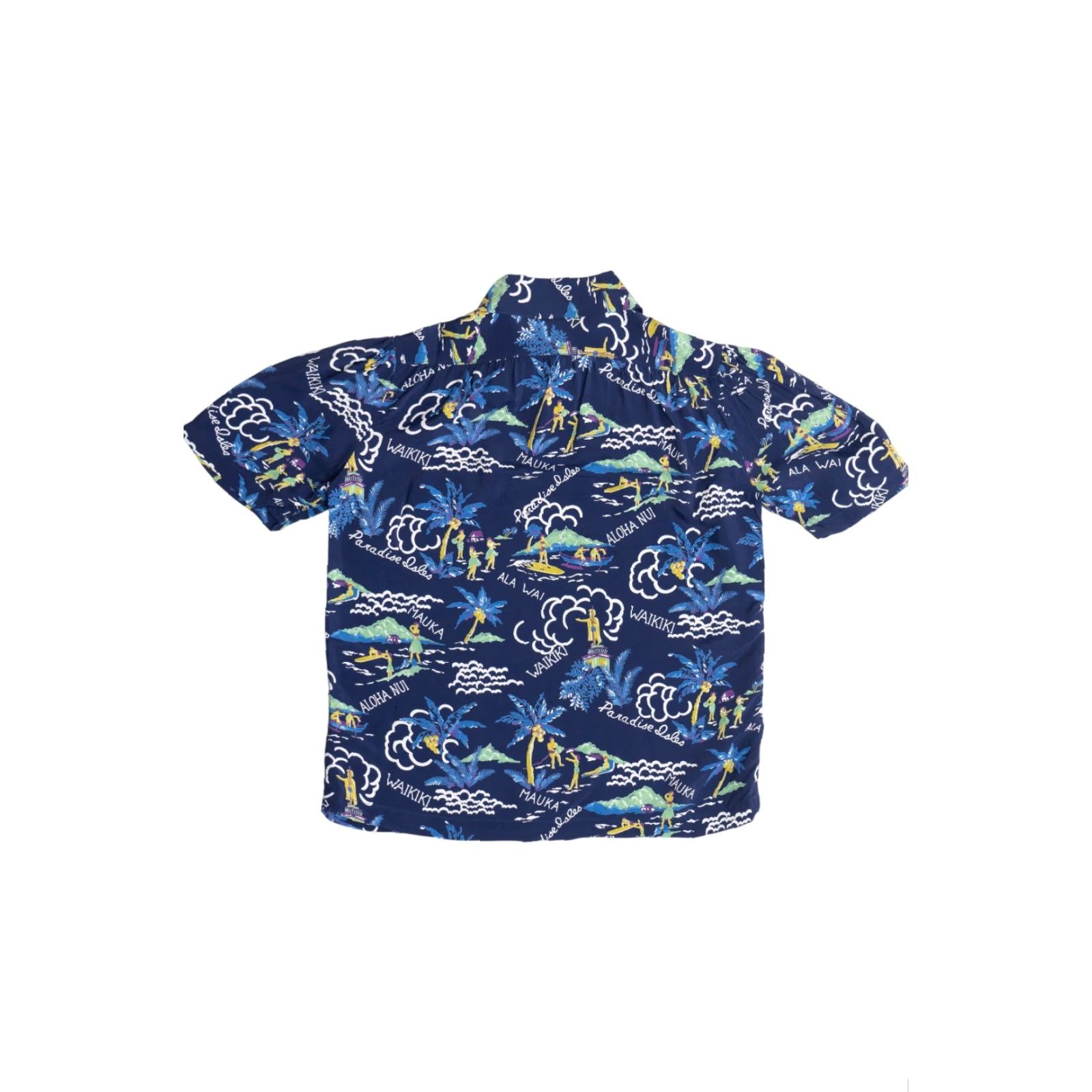 Vintage VINTAGE Rare Hawaiian 2 Pocket Shirt Loop Collar Made In Honolulu 40s/50s XS Blue Summer/Beach Hawaiian Mens? Size US XS / EU 42 / 0 - 6 Thumbnail