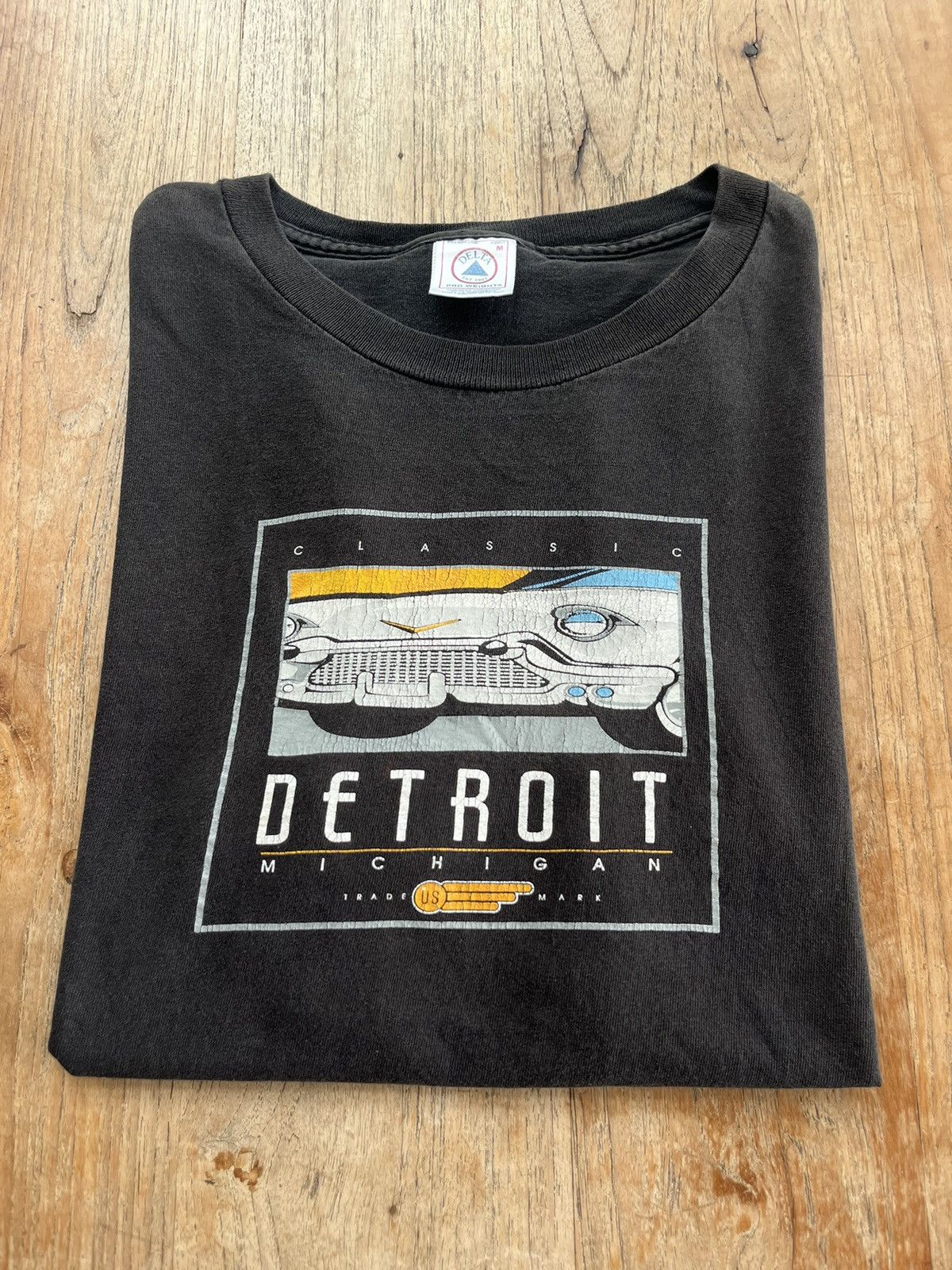 Vintage Vintage Classic Car Detroit Michigan US 90’s T-shirt Size US M / EU 48-50 / 2 - 1 Thumbnail