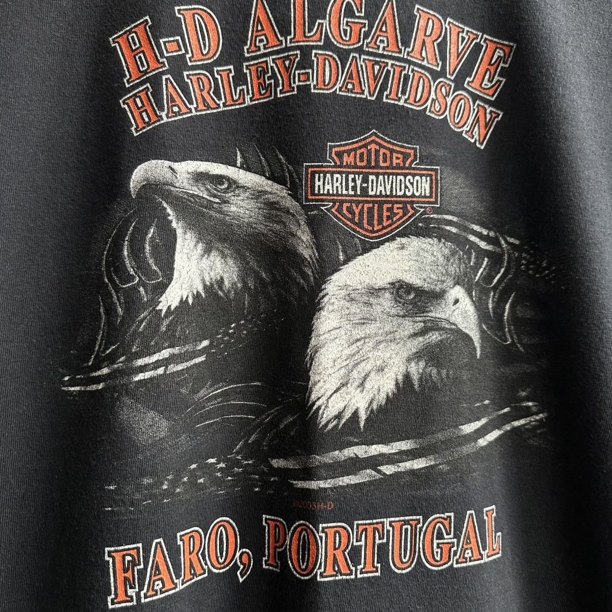 Harley Davidson × Vintage VINTAGE Y2K HARLEY DAVIDSON EAGLE TEE Size US L / EU 52-54 / 3 - 4 Thumbnail