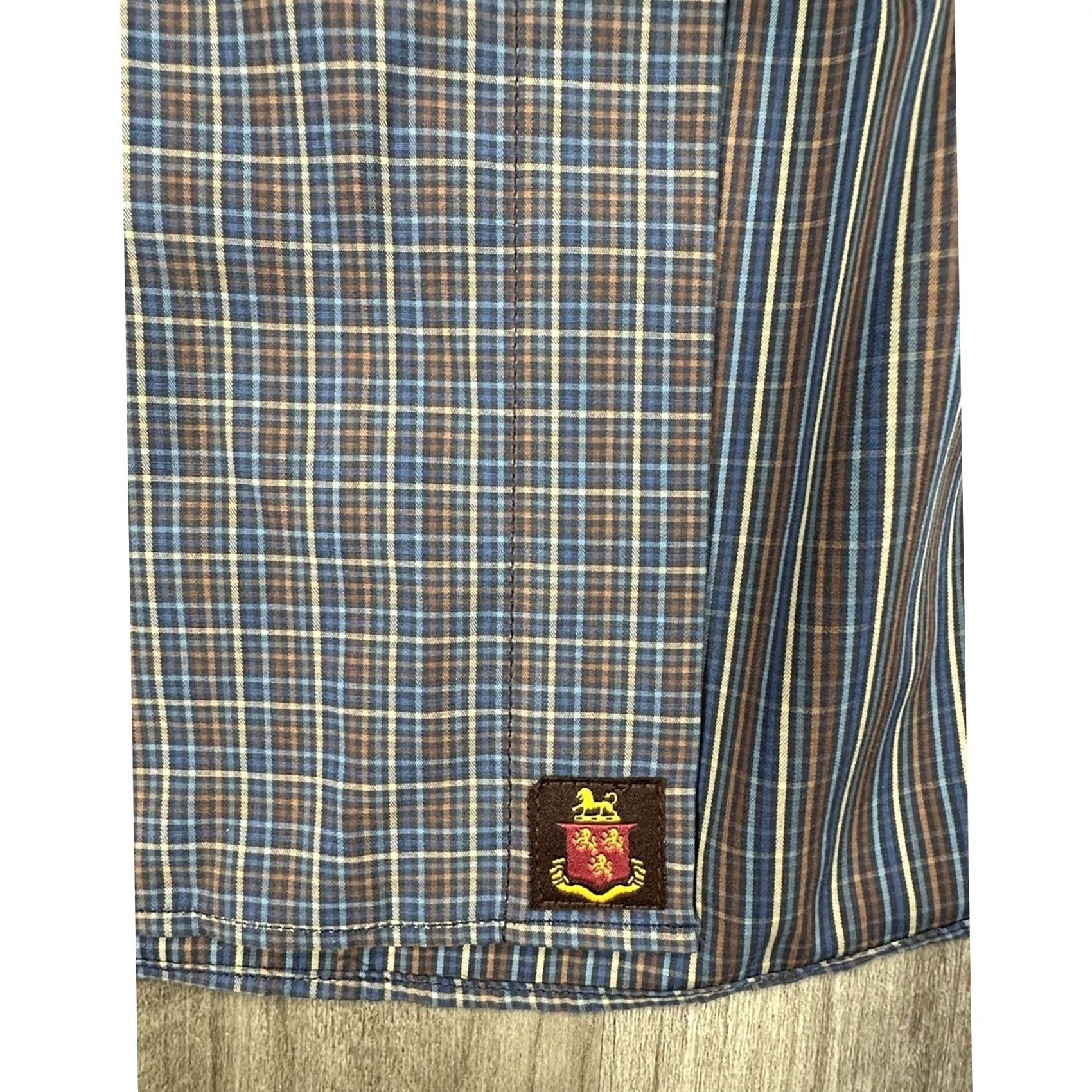 Robert Talbott Robert Talbott Long Sleeve Button Down Shirt San Carlos Toffee Plaid Medium Mens Size M Blue Color Size US M / EU 48-50 / 2 - 6 Thumbnail