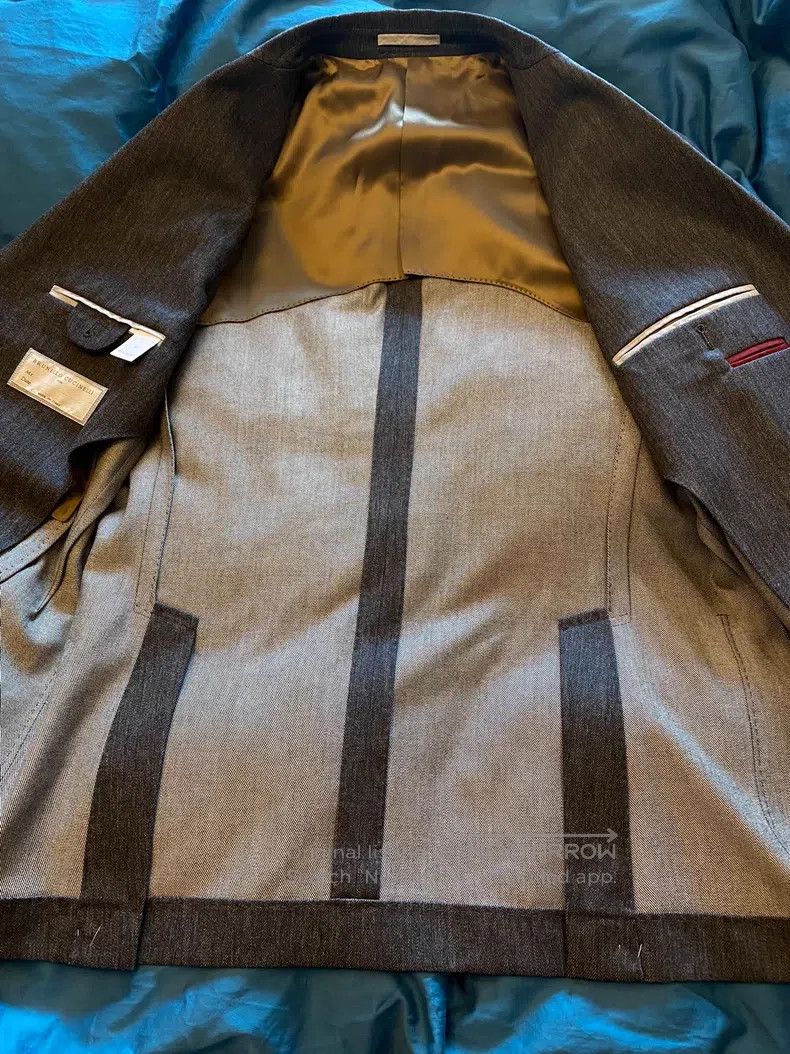 Brunello Cucinelli Brunello Cucinelli Wool suit set, grey Size 50L - 6 Thumbnail
