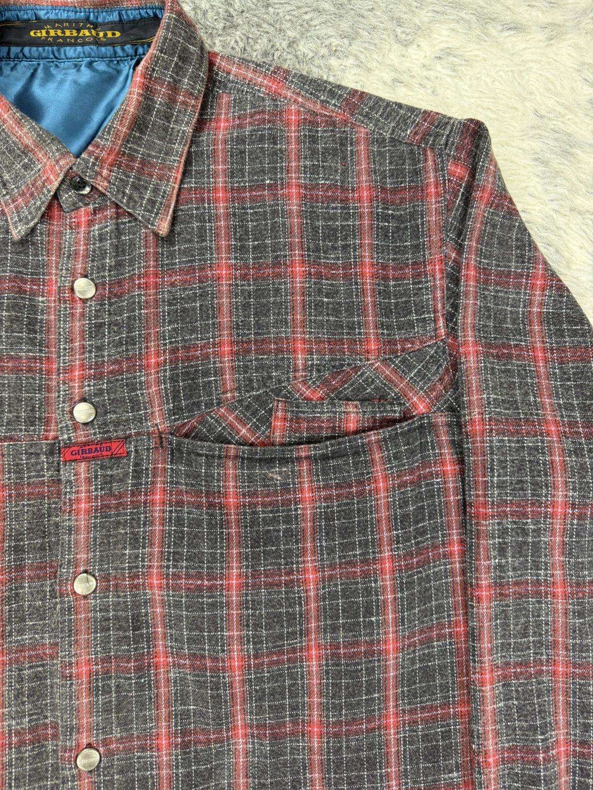 Marithe + Francois Girbaud Vintage MFG Shadow Plaid Tartan Rare Pockets Baggy Flannel Size US XL / EU 56 / 4 - 8 Thumbnail