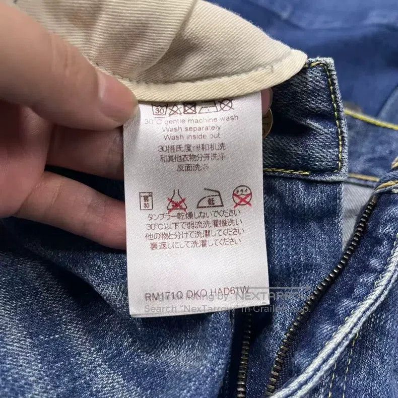 Louis Vuitton Louis Vuitton Blue solid mid-rise casual jeans Size US 30 / EU 46 - 4 Thumbnail
