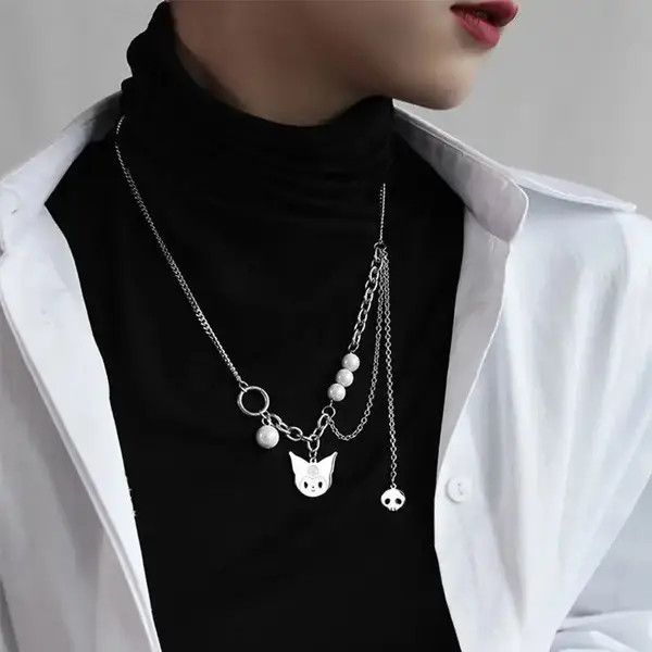 VIBE Skeleton monster Necklace Punk Jewelry Size ONE SIZE - 4 Thumbnail