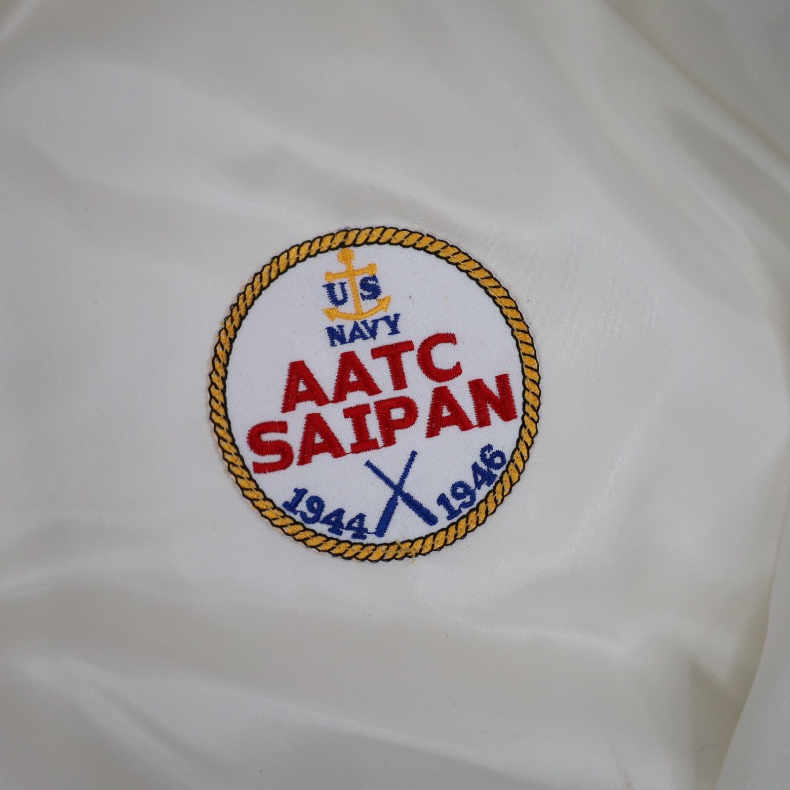 Vintage Vintage USNTS US Navy Fightin Blue Jackets Satin Jacket Size US XXL / EU 58 / 5 - 5 Thumbnail