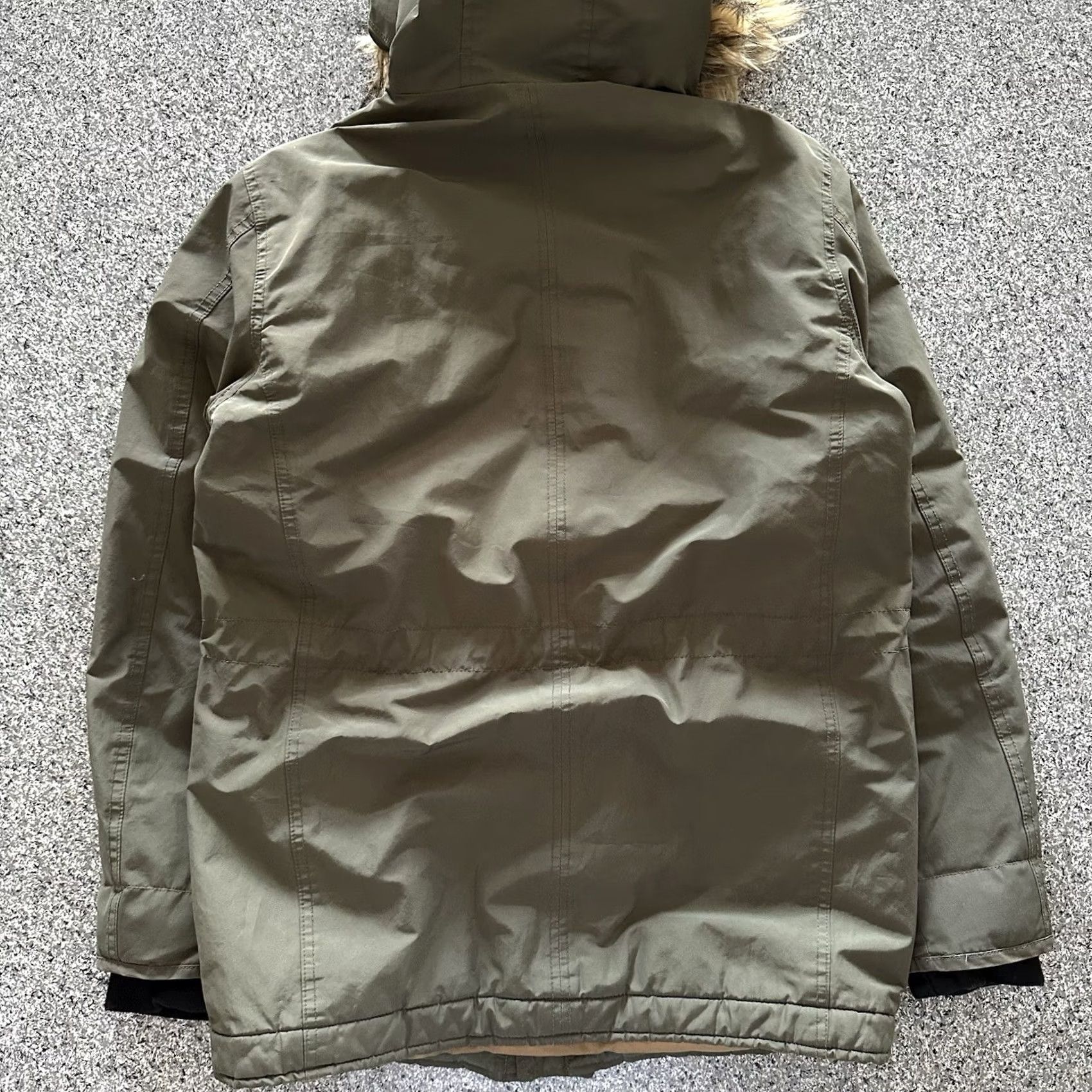 Aeropostale AeroPostale Jacket Womens S Military Green Parka Faux Fur Trim Winter Coat Size S / US 4 / IT 40 - 6 Thumbnail
