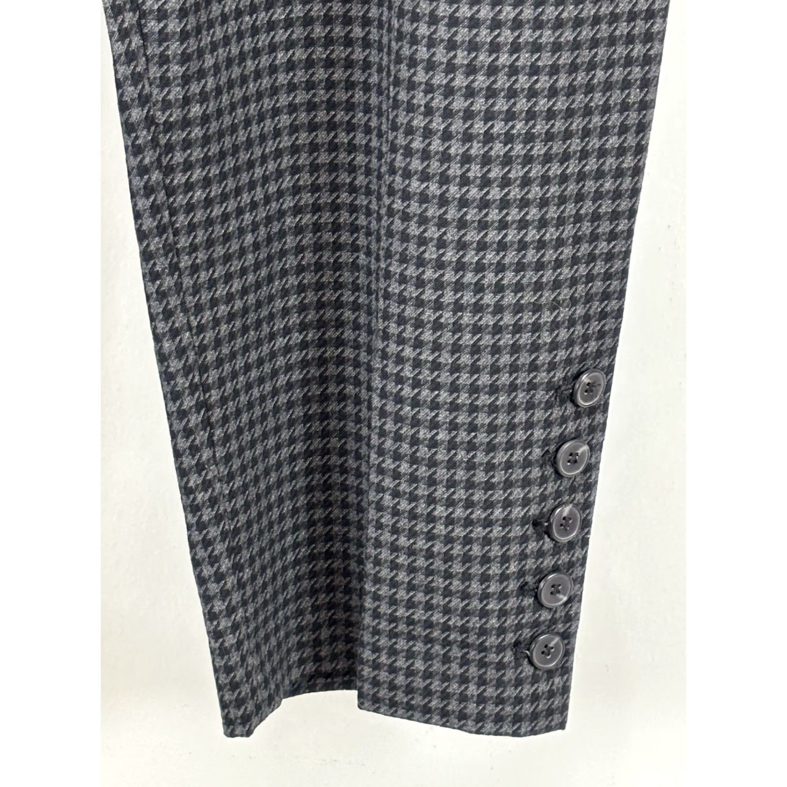 Talbots NEW Talbots Houndstooth Ankle Pants Plus Size 24W Grey Black Womens Size 42" / US 20 - 5 Thumbnail