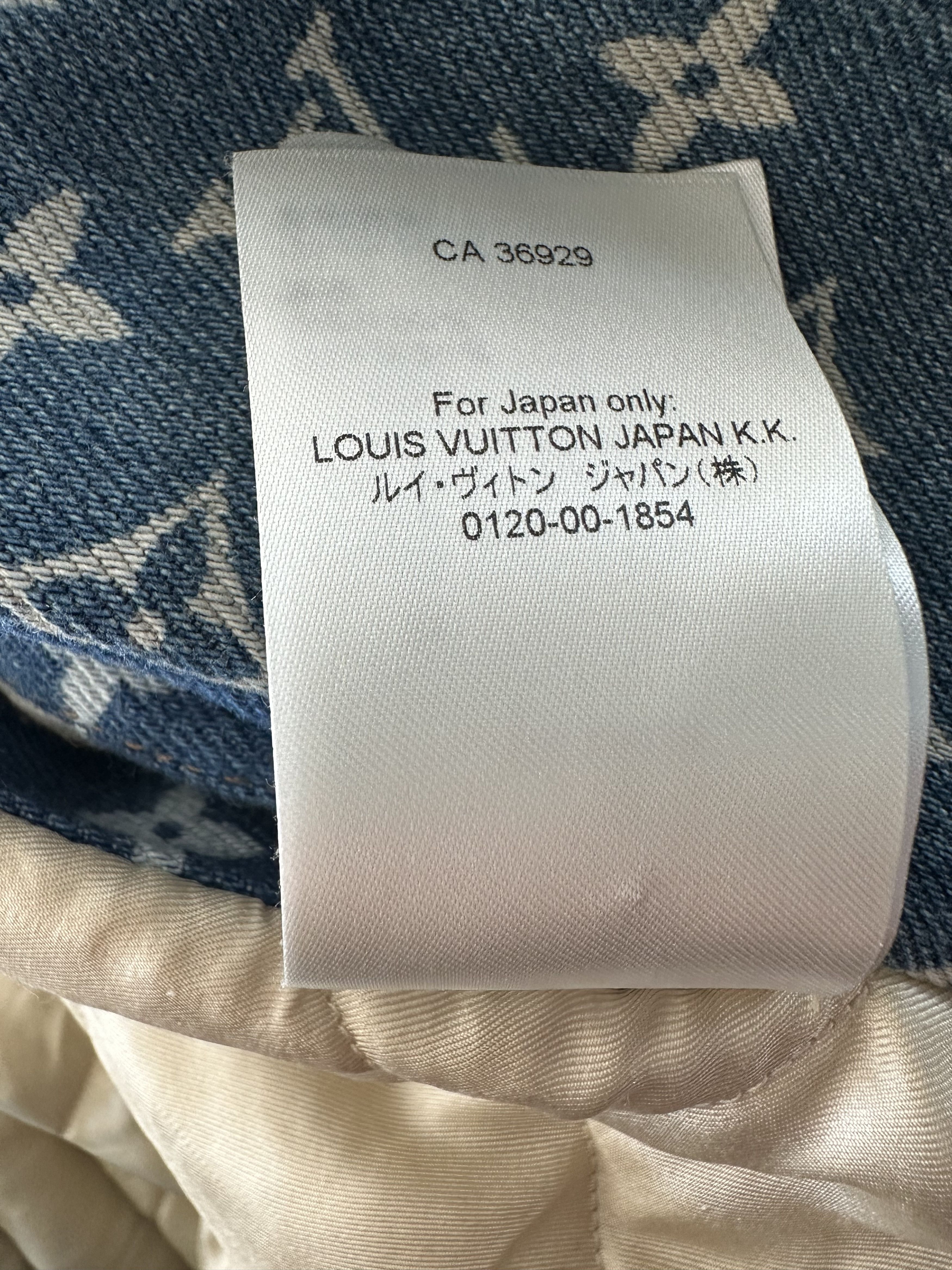 Louis Vuitton Blue Monogram Distressed Floral Workwear Jacket Size US XL / EU 56 / 4 - 8 Thumbnail