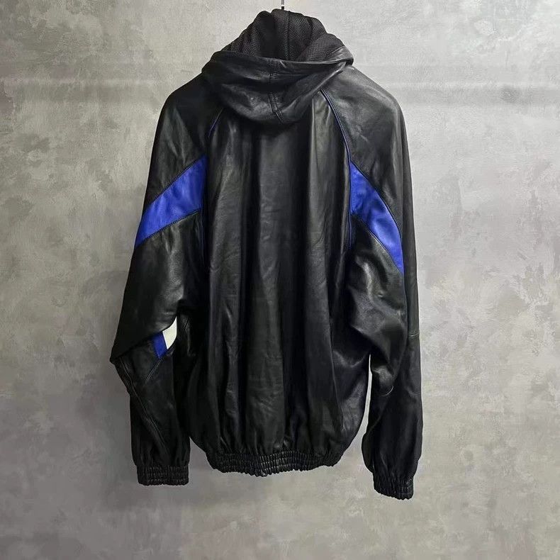 Balenciaga Balenciaga's newest color-blocked logo print hoodie leather Size US XXL / EU 58 / 5 - 4 Thumbnail
