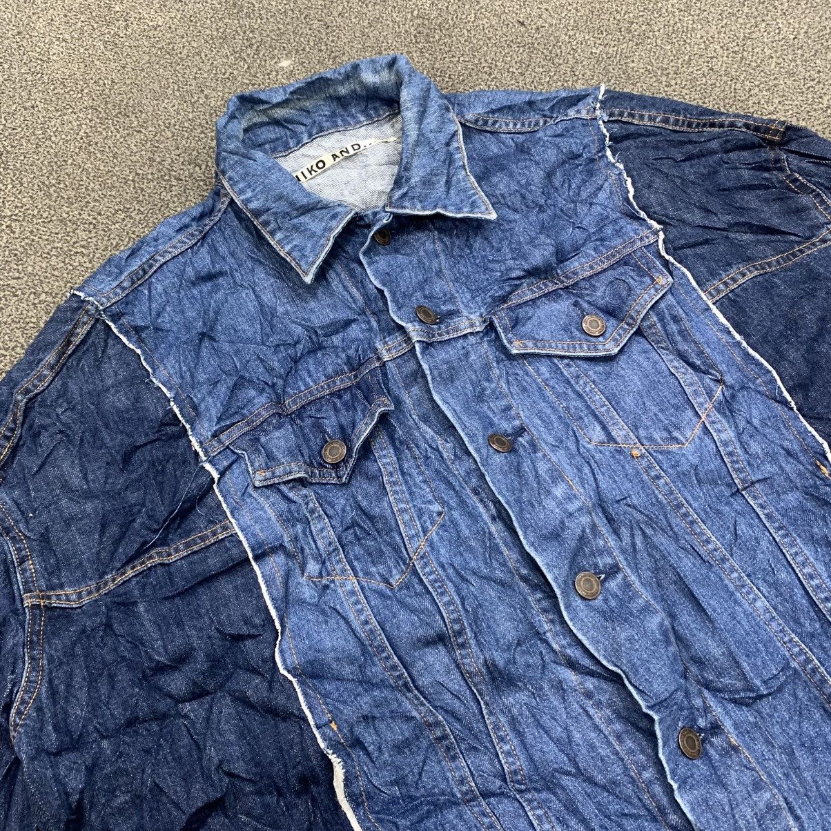 Japanese Brand NIKO AND RECONSTRUCTED DENIM JACKET BOXY OVERSIZE Size US L / EU 52-54 / 3 - 10 Thumbnail