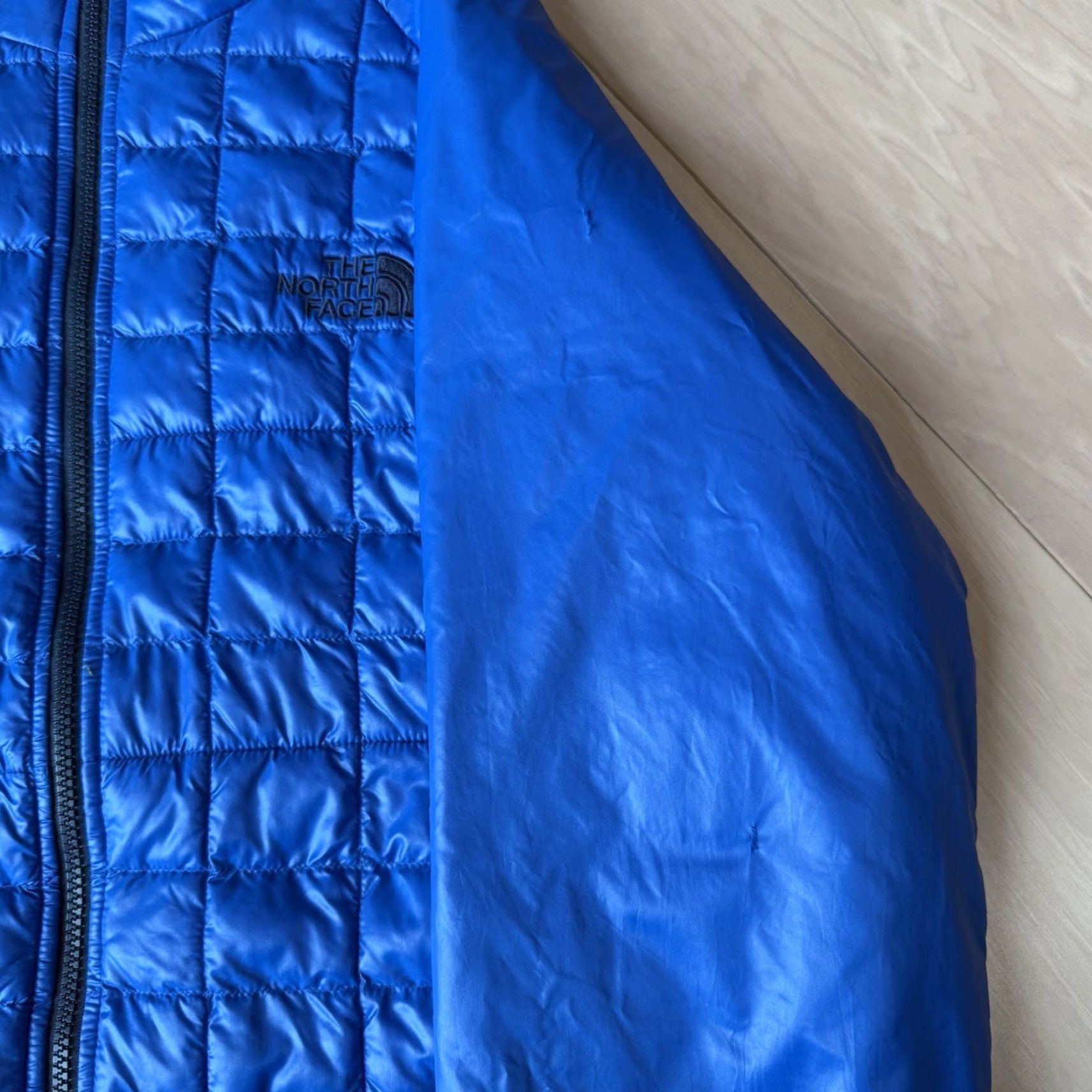 The North Face The North Face Thermoball Jacket Medium Blue Full Zip Puffer Outerwear Mens M Insulated Stand-Up Collar Lined Polyester Durable Quilt Zip Size US M / EU 48-50 / 2 - 4 Thumbnail