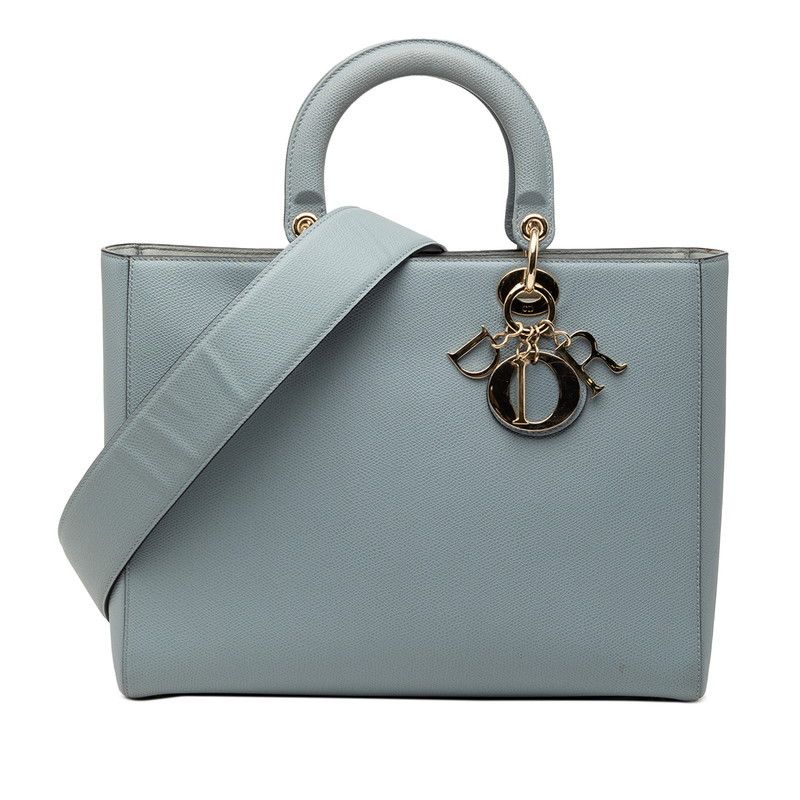 Dior Dior Lady Dior Leather 2way Bag Leather Shoulder Bag DUTY FREE for USA