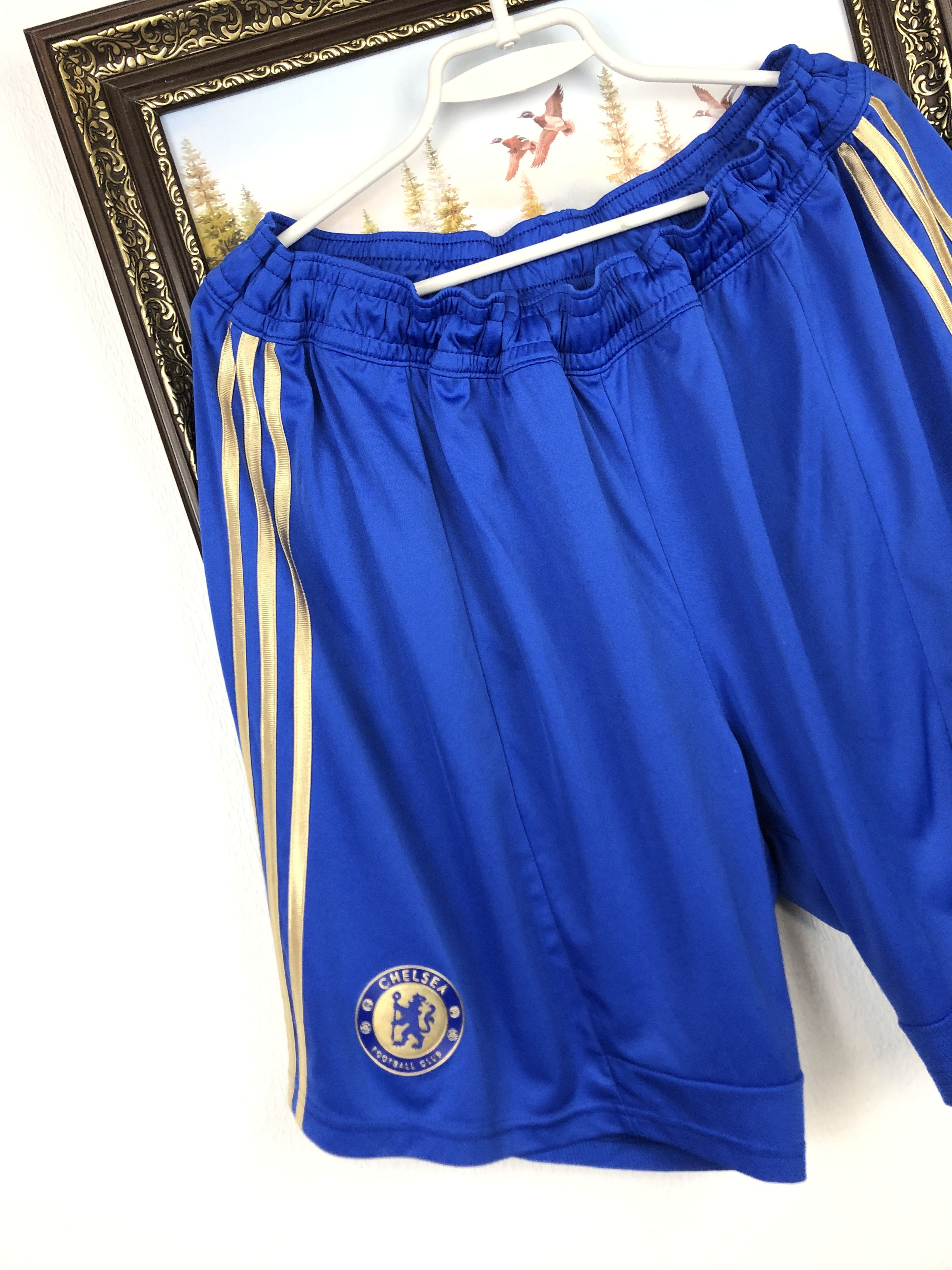 Adidas Vintage Adidas Chelsea Football Shorts Soccer Track Mens 2XL Size US 40 / EU 56 - 2 Thumbnail