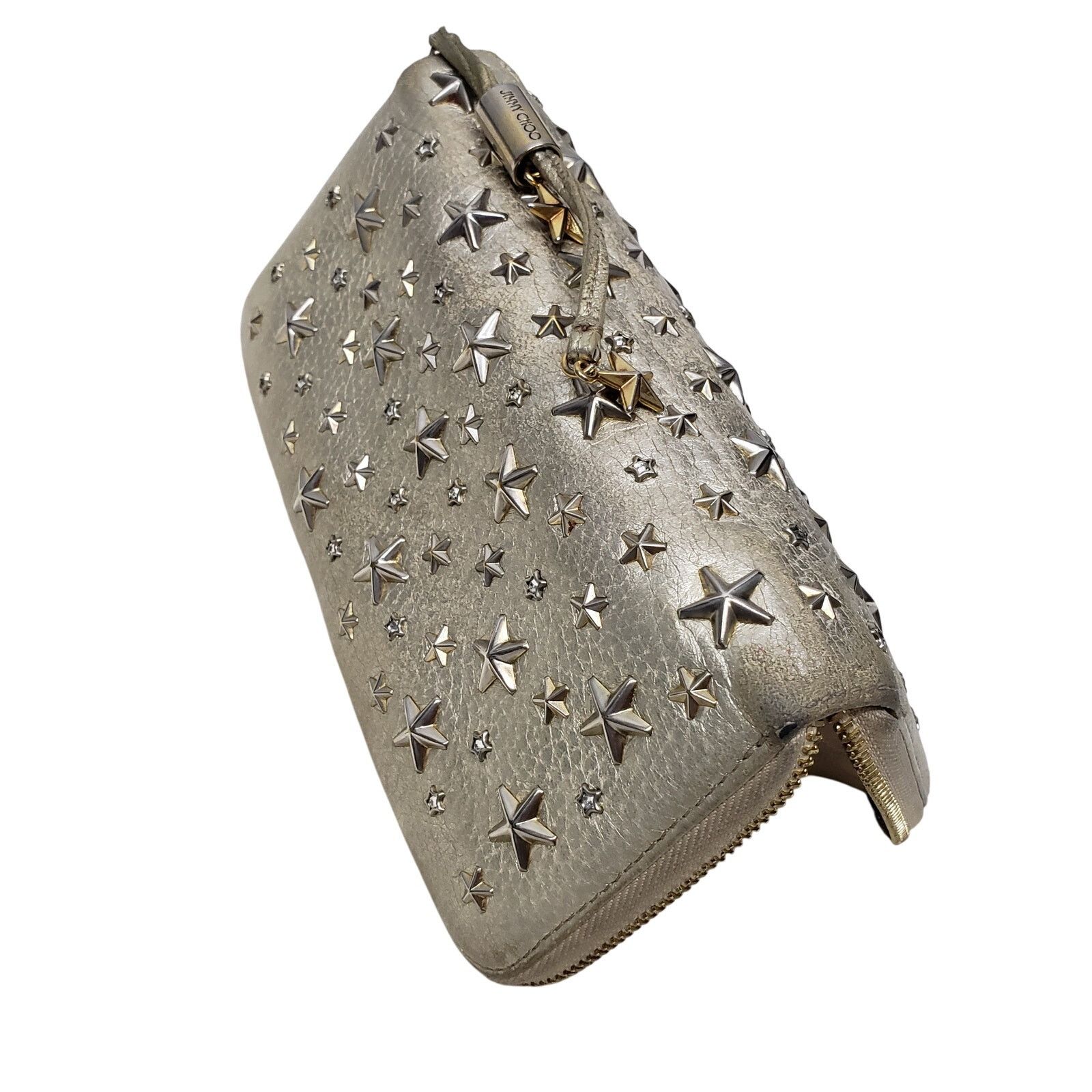 Jimmy Choo JIMMY CHOO Filipa Star Studded Wallet Leather Rhinestone Size ONE SIZE - 5 Thumbnail