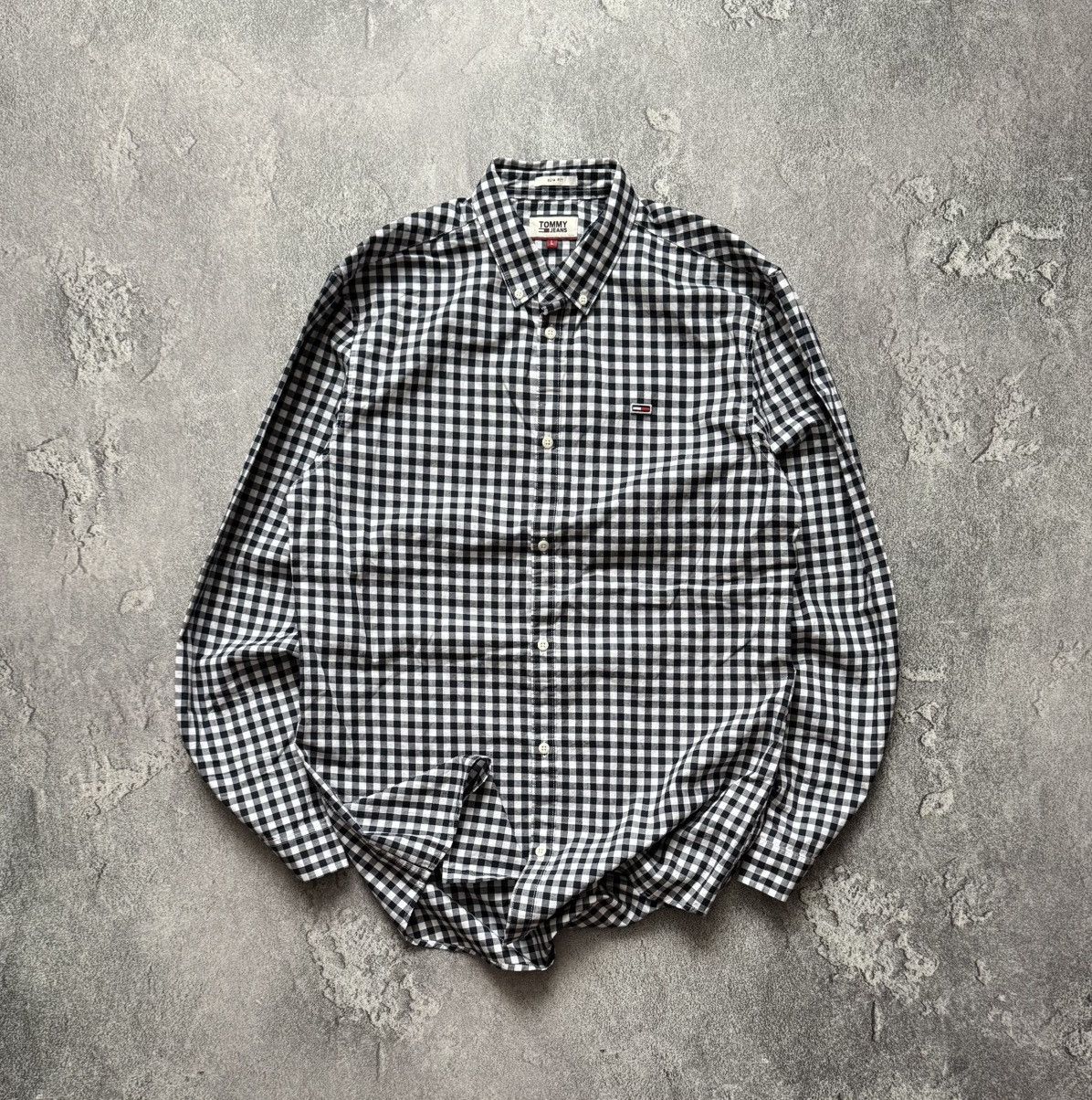 Designer × Tommy Hilfiger Tommy Hilfiger M checkered shirt button up polo long sleeve Size US L / EU 52-54 / 3 - 1 Thumbnail