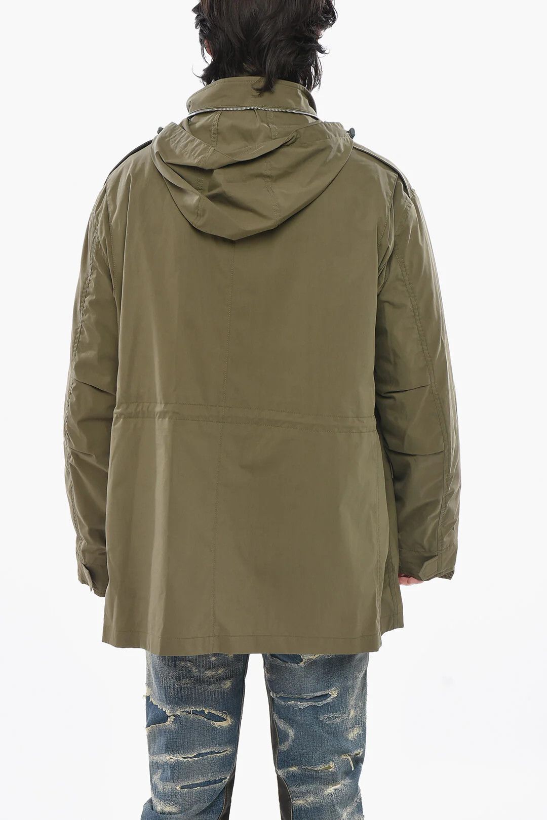 Givenchy og1mm0326 Cotton-Blend Multi-Pocket Parka in Military Green Size US S / EU 44-46 / 1 - 2 Thumbnail
